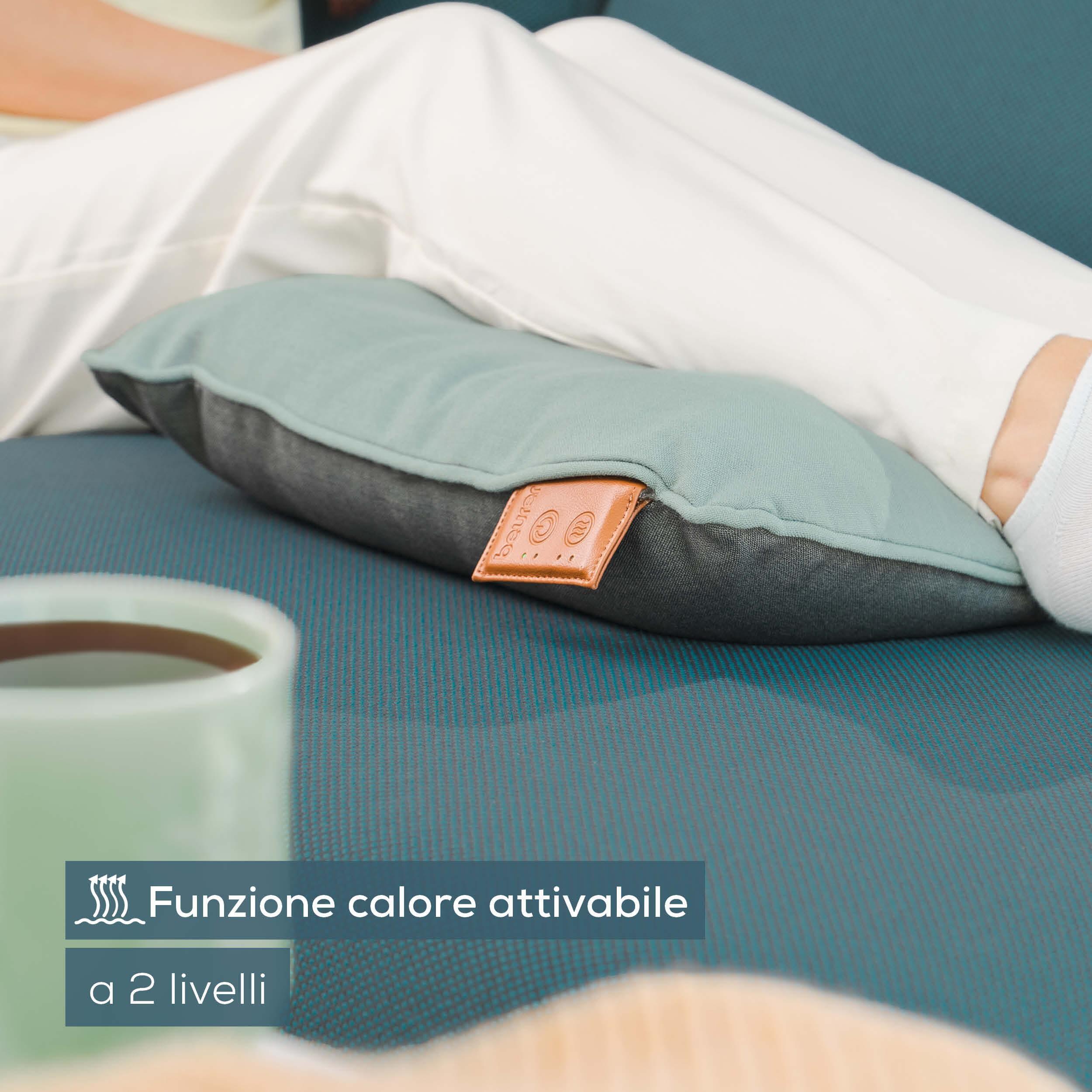 Cuscino massaggiante shiatsu a batteria con funzione calore MG 139 Mint 2/7