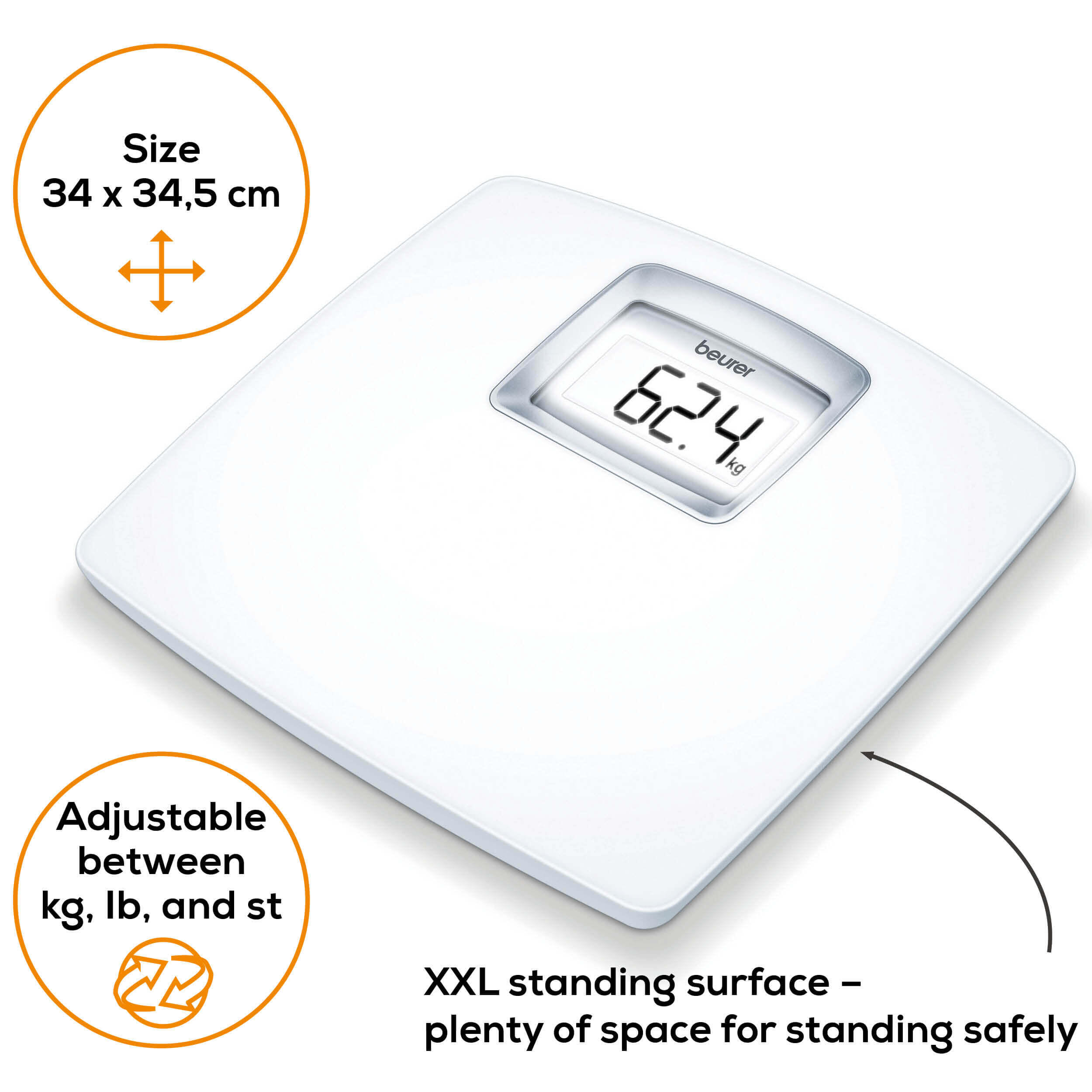 Pèse-personne avec écran XXL Beurer PS 25 5/7