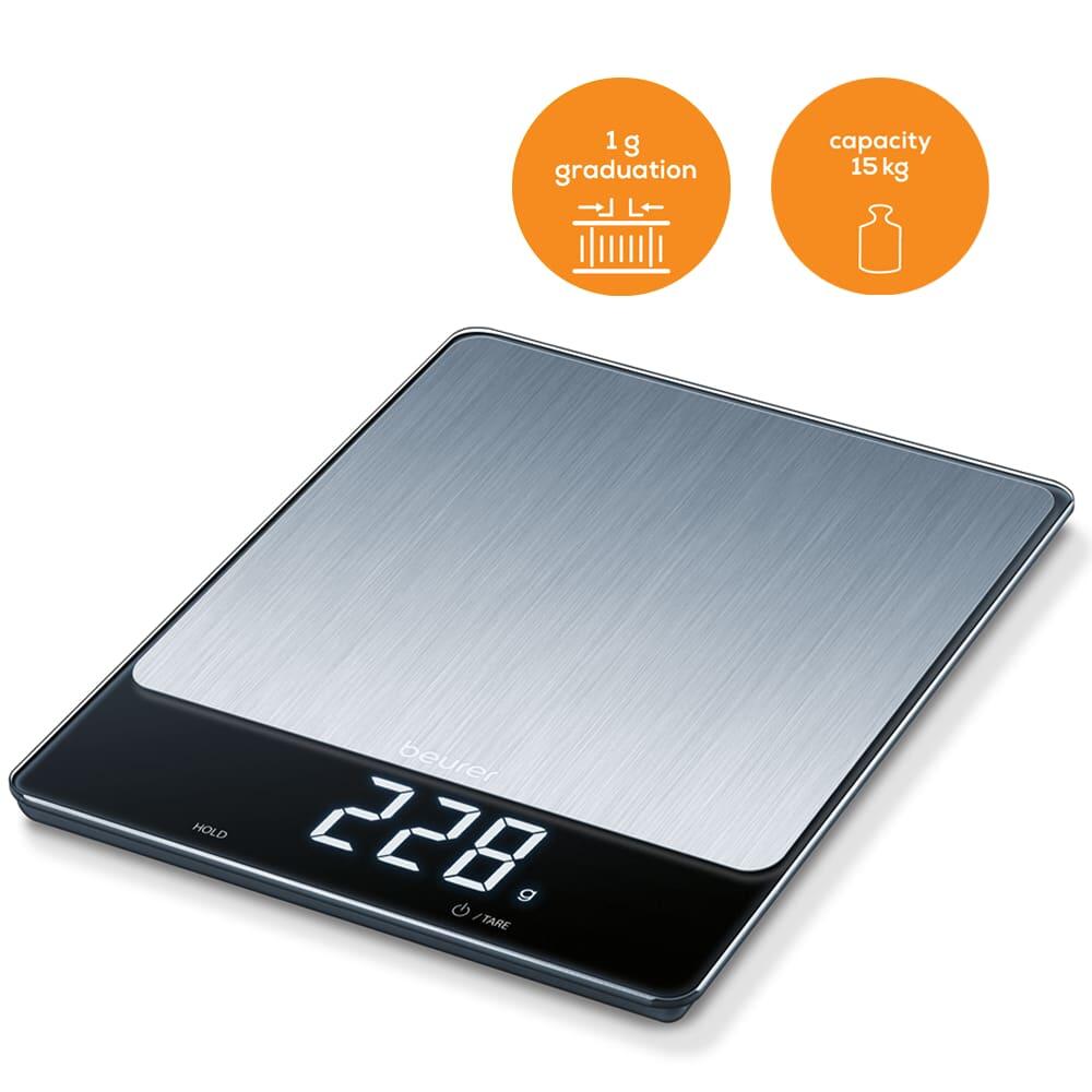 Bilancia per alimenti KS 34 Acciaio INOX - XL fino a 15 kg 2/3