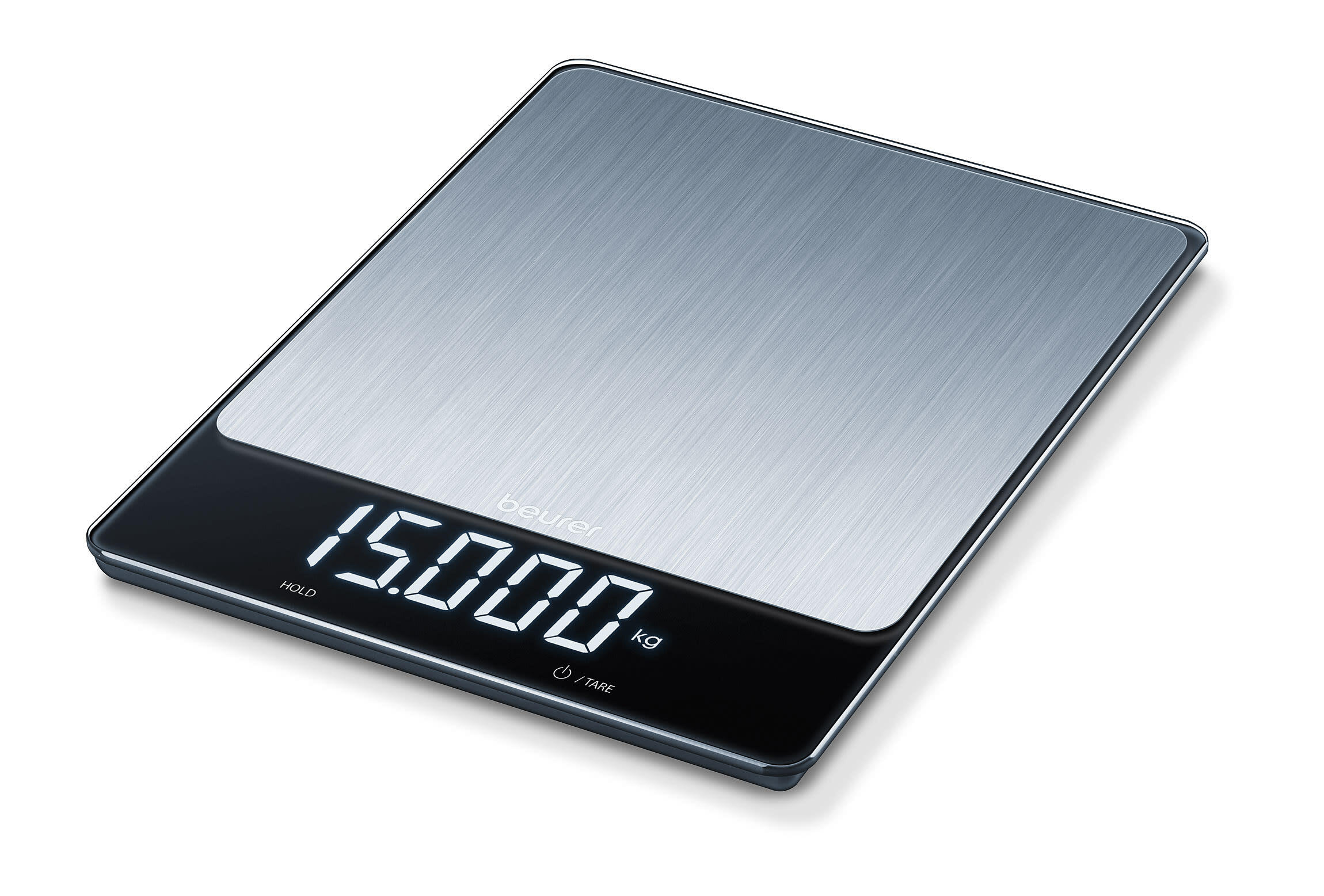 BEURER Bilancia per alimenti KS 34 Acciaio INOX - XL fino a 15 kg