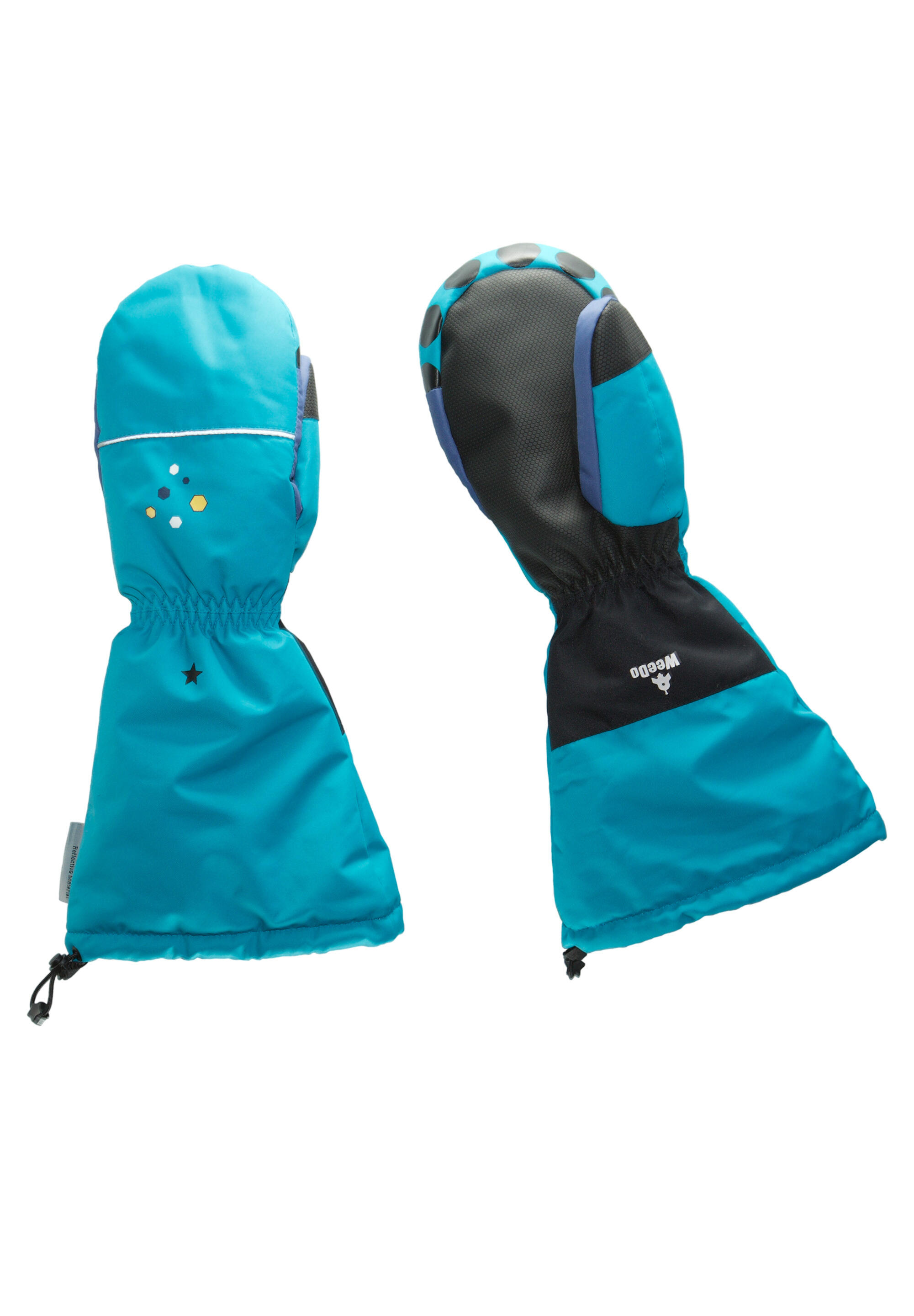 WEEDO FUNWEAR Handschoenen Monster blauw ademend reflecterend waterdicht