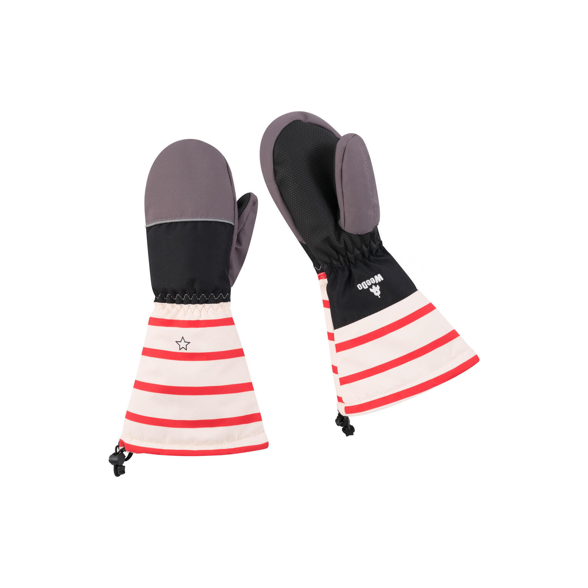 Luvas HOOKDO Pirat preto respirável refletor à prova de água