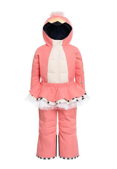 Tuta da neve FLAMINGDO rosa riscaldamento impermeabile