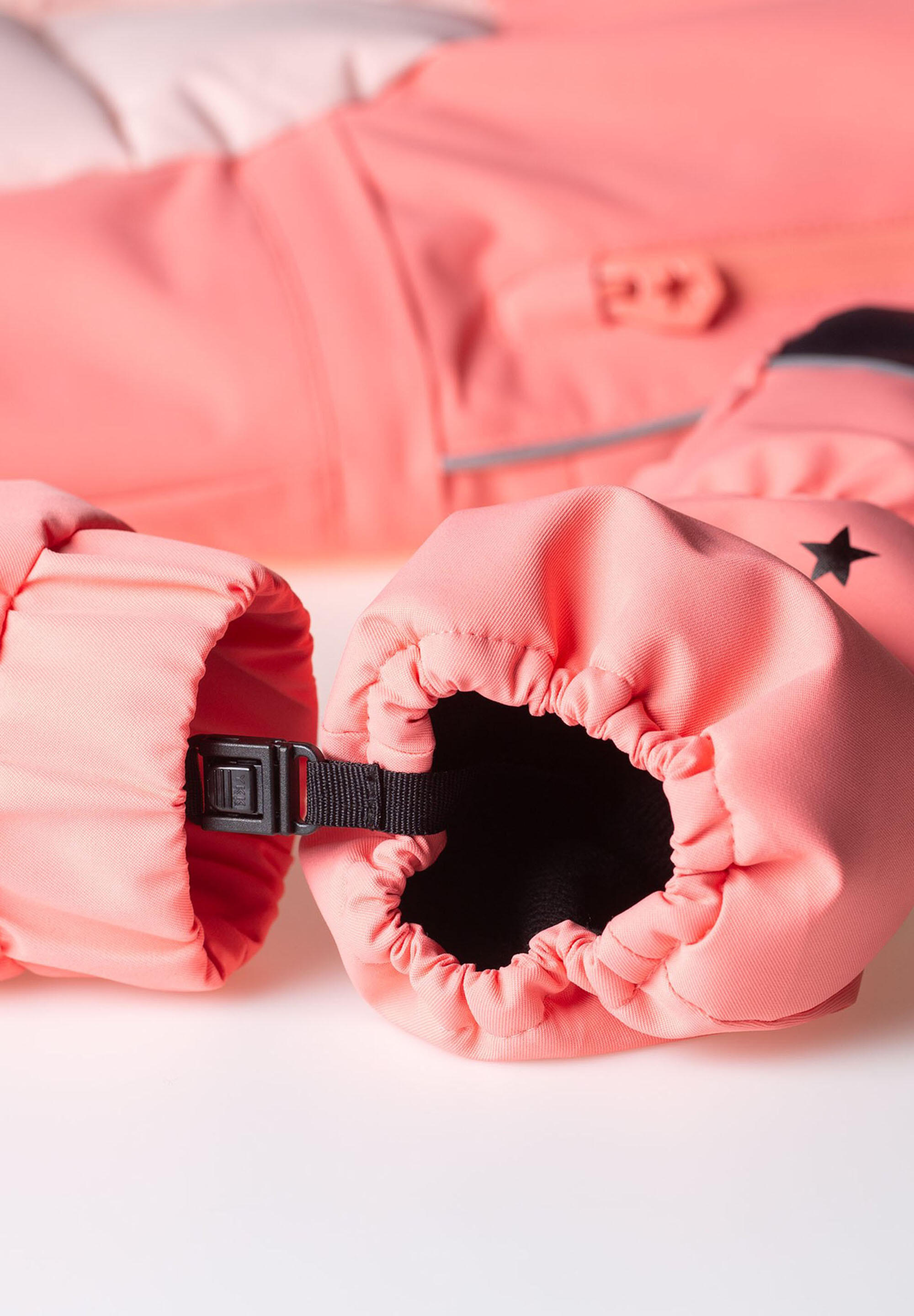 Handschoenen UNIDO Einhorn roze ademend reflecterend waterdicht 2/4