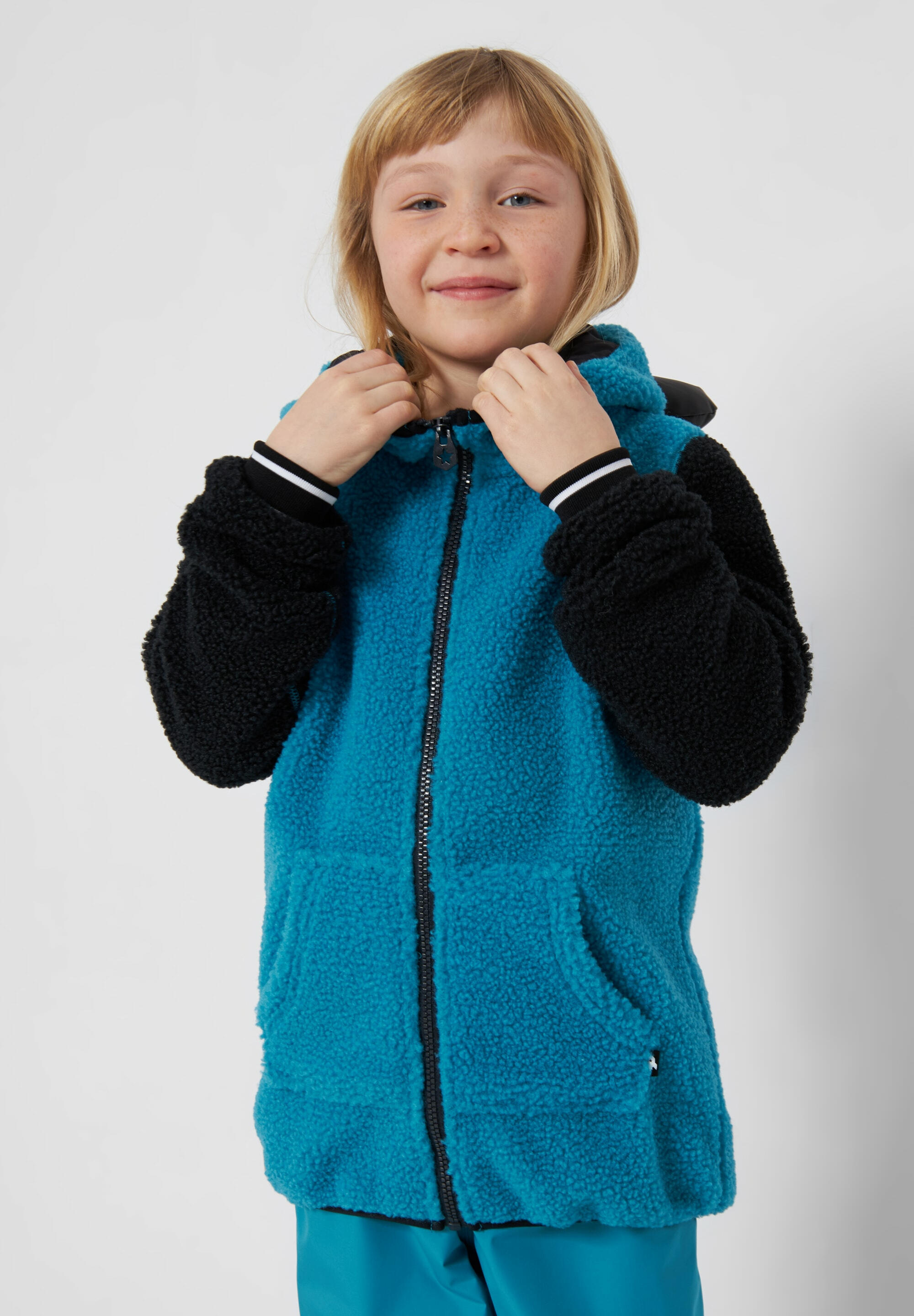 Veste polaire Monster bleu respirant antisalissure régulateur d'humidité 3/5