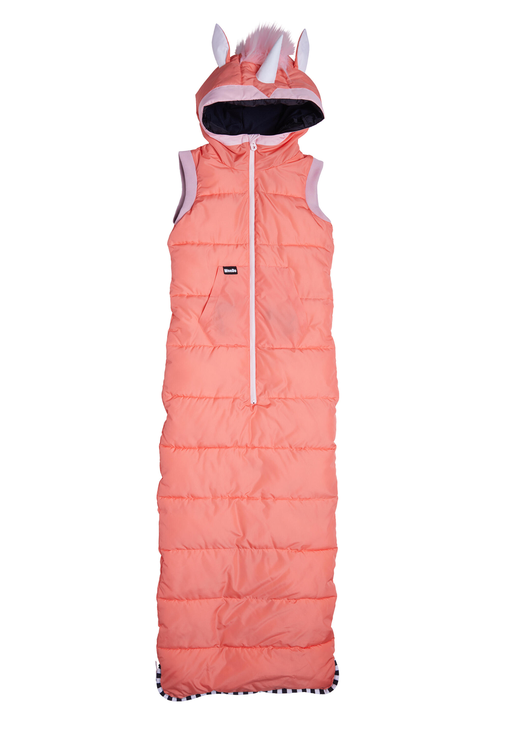 WEEDO FUNWEAR Schlafsackweste UNIDO Einhorn pink atmungsaktiv Stauraumfunktion wasserdicht