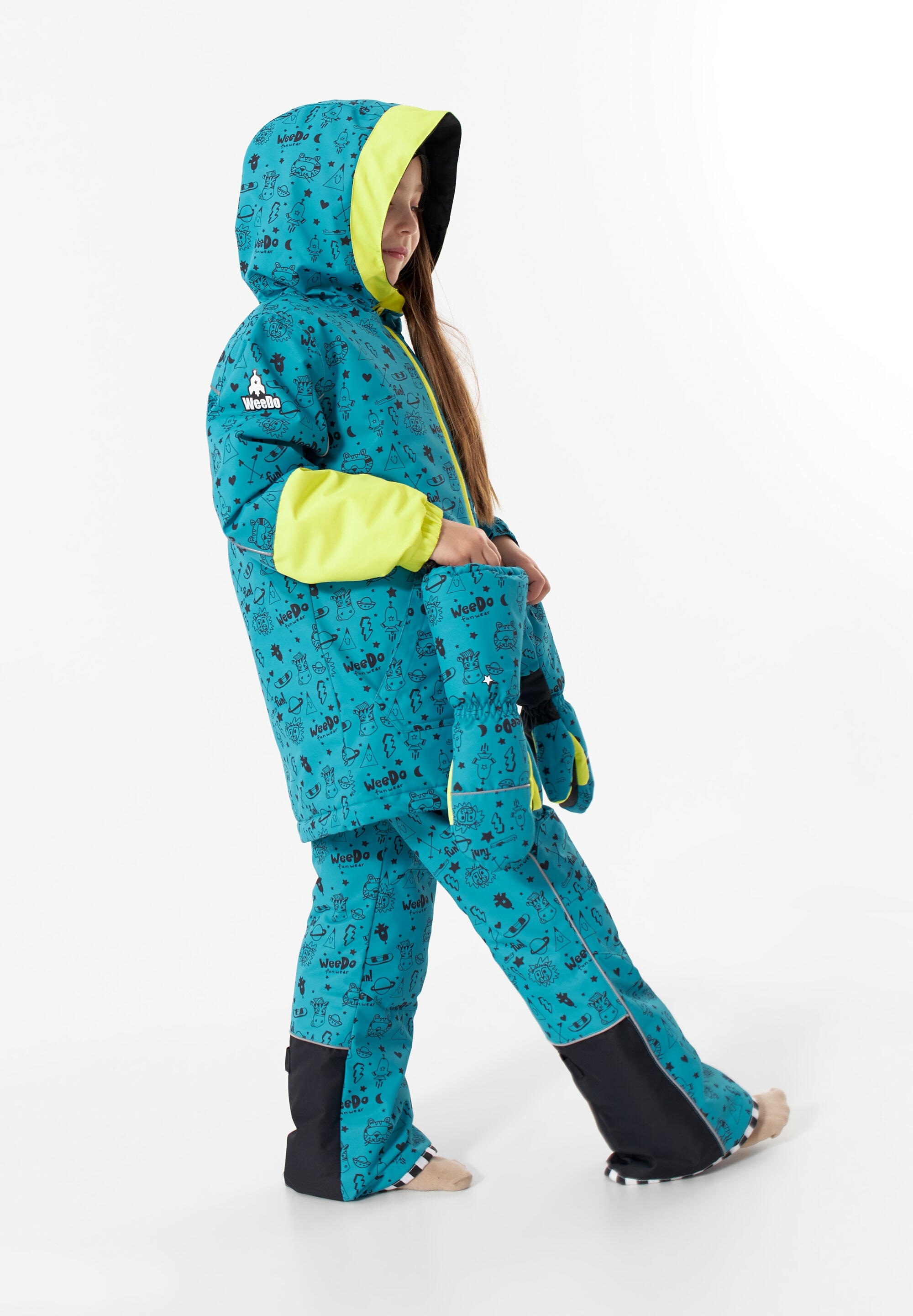 Winterjas COSMO UNIVERSE groenblauw ademend isoleren reflecterend opwarming 5/5