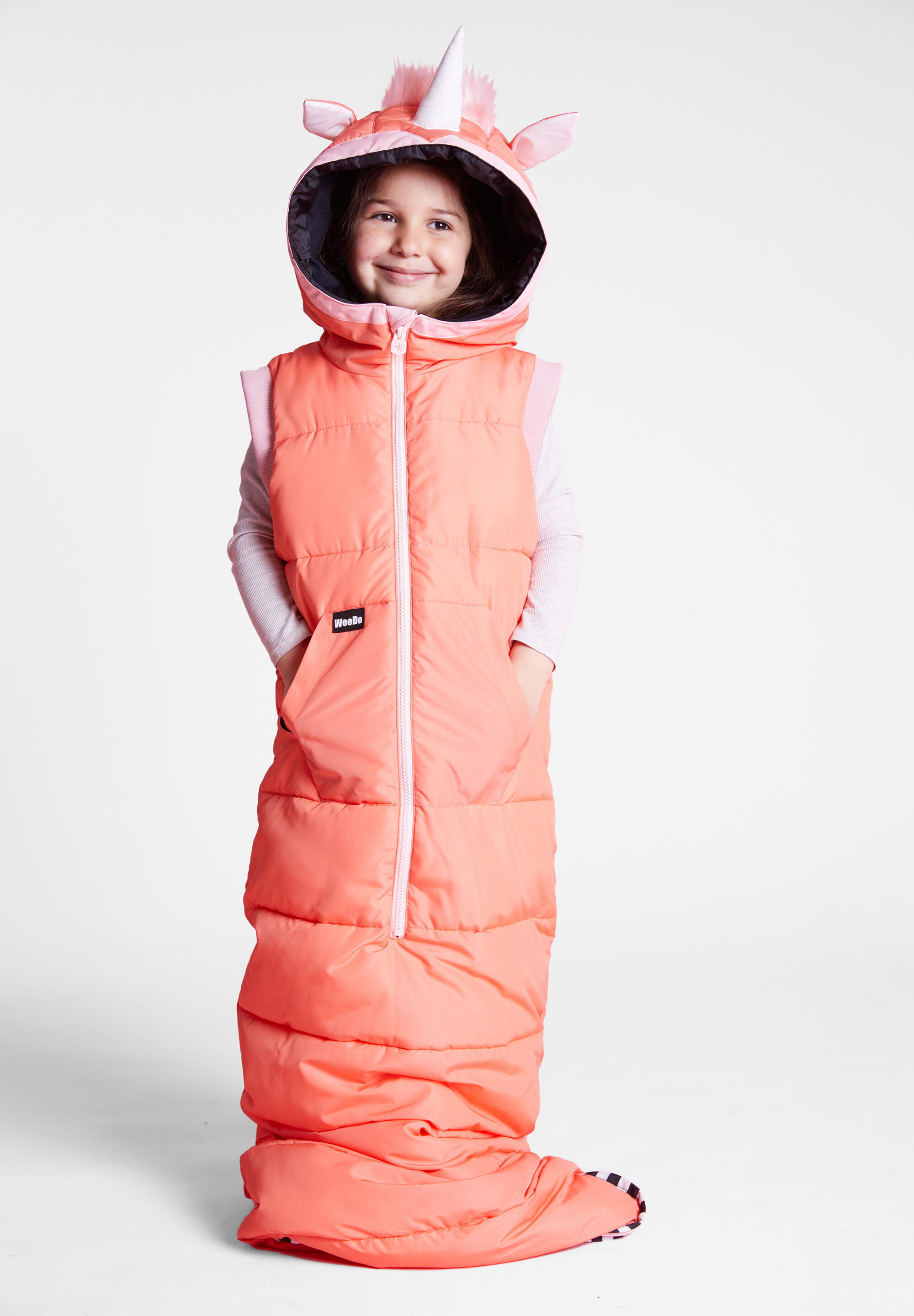 Slaapzak vest UNIDO Einhorn roze ademend opslagfunctie waterdicht 3/5