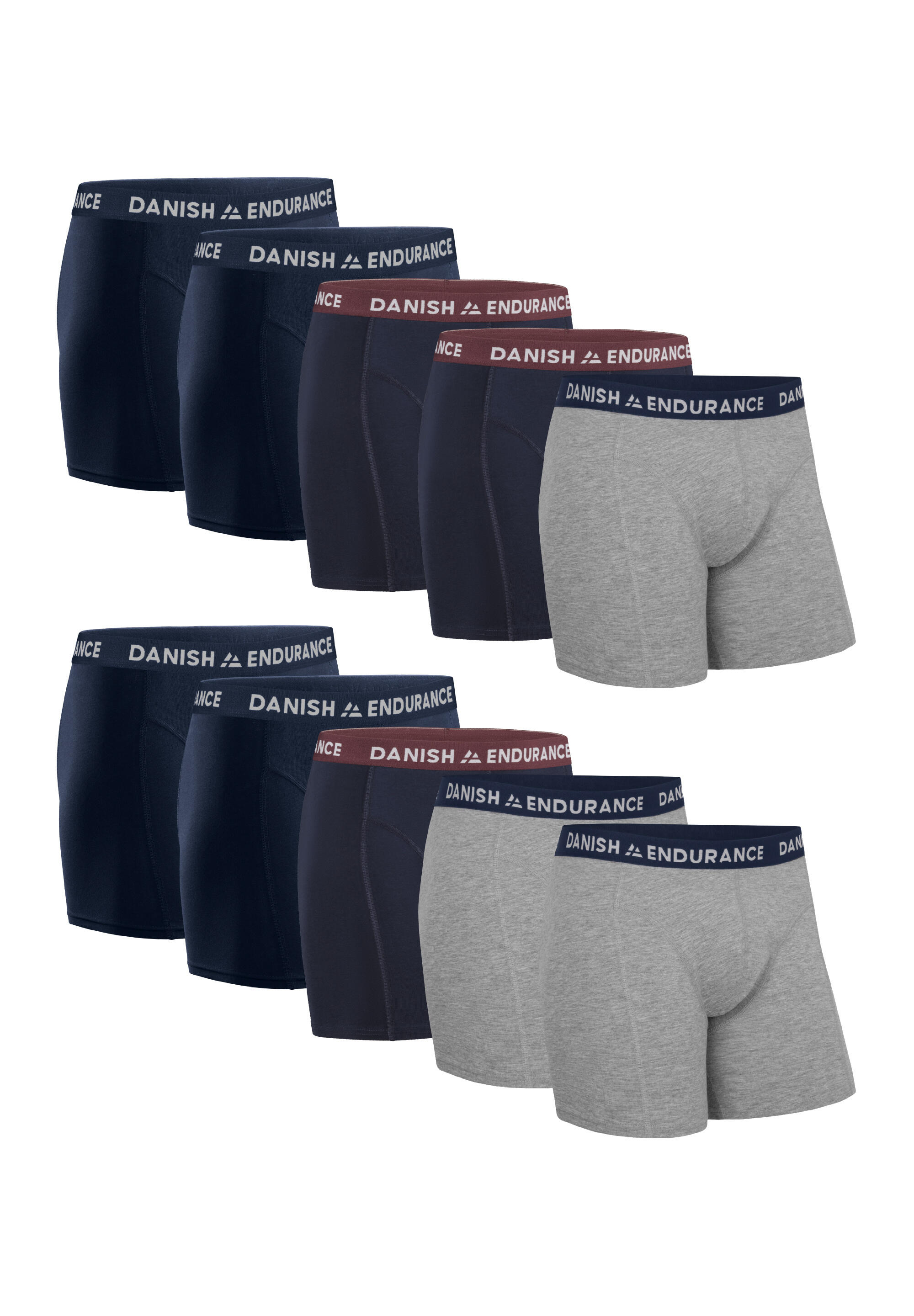 DANISH ENDURANCE Boxershorts Classic Trunks dunkelblau atmungsaktiv hygienisch multifunktional