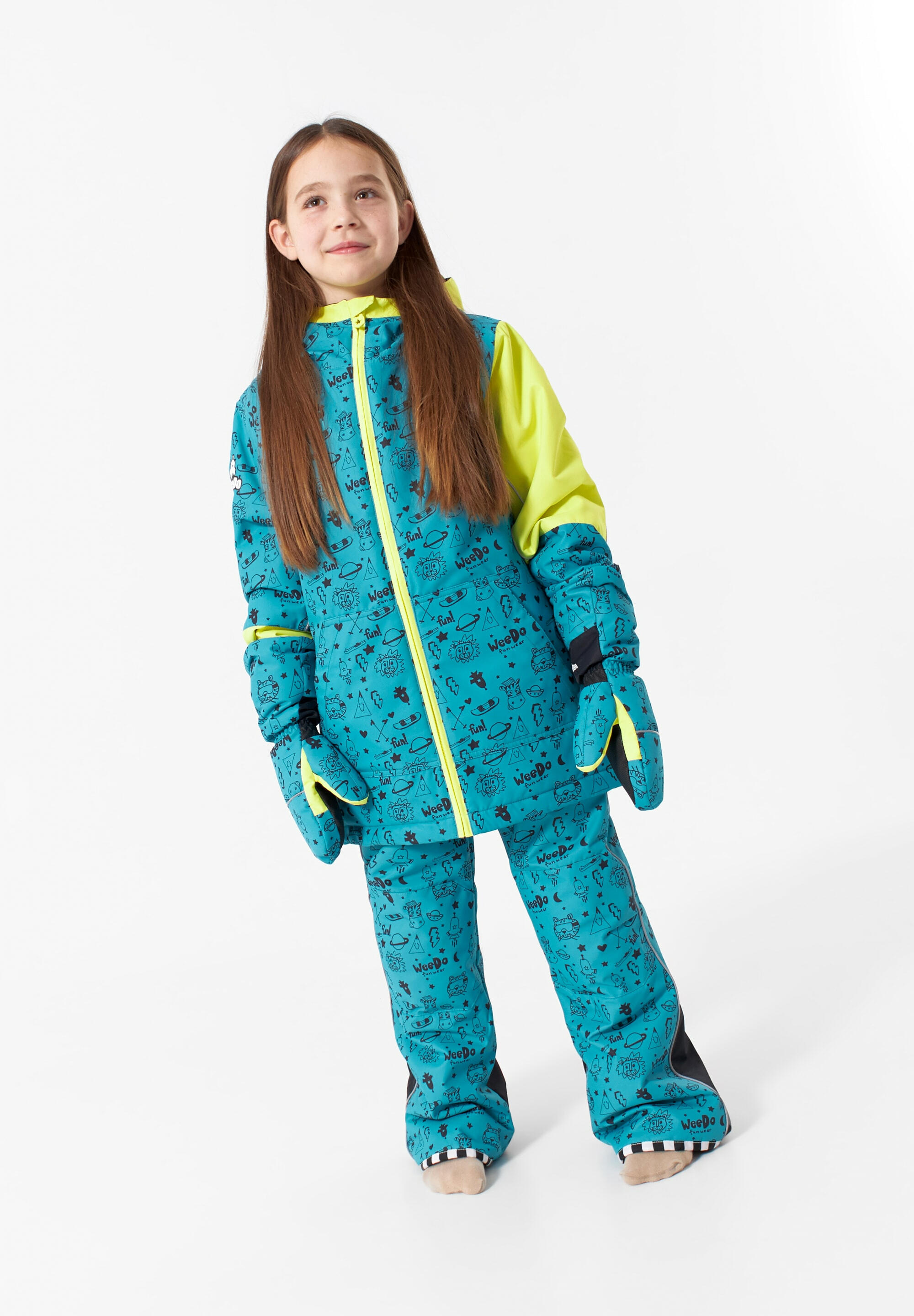 Winterjas COSMO UNIVERSE groenblauw ademend isoleren reflecterend opwarming 3/5