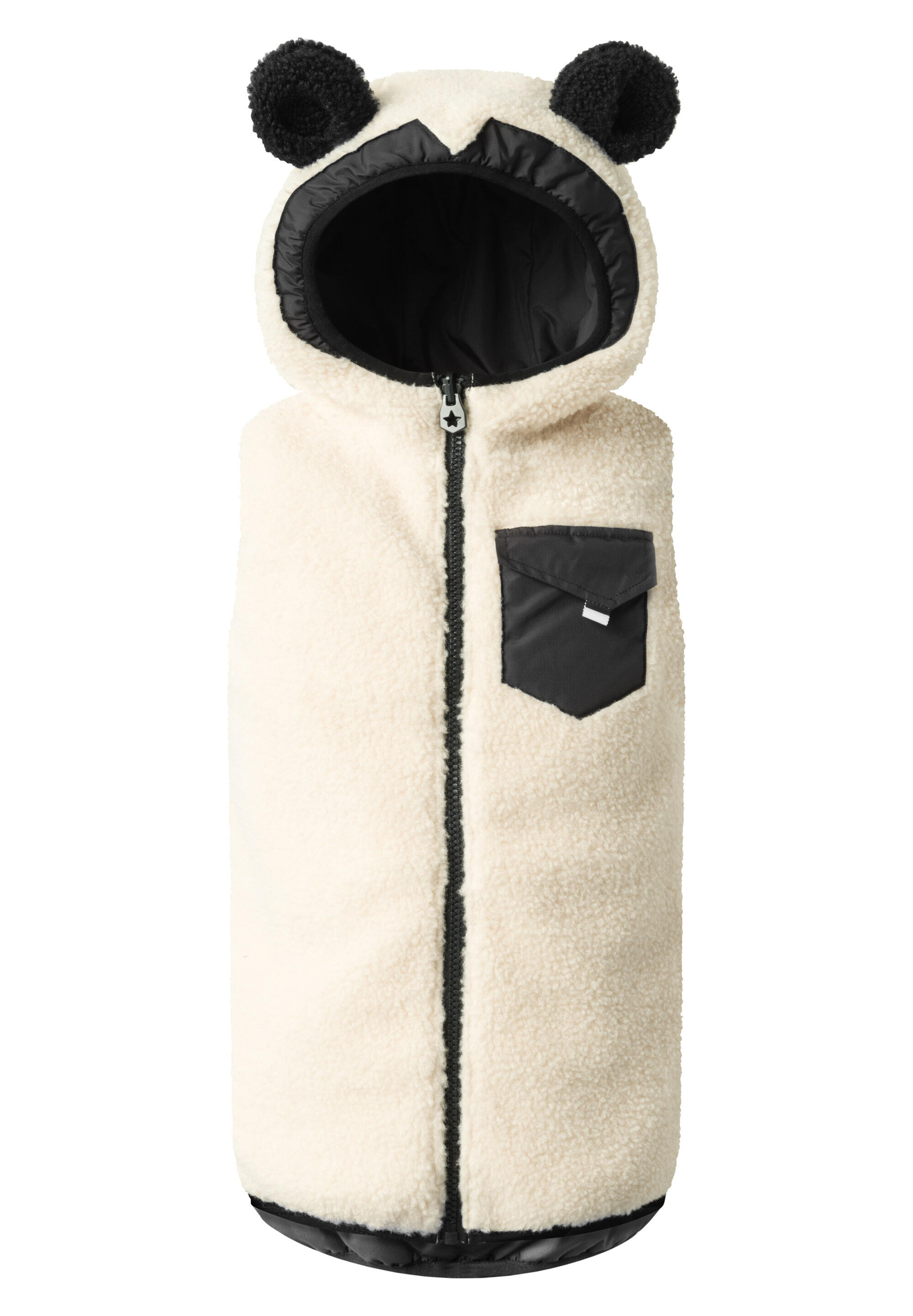 WEEDO FUNWEAR Fleeceweste PANDO Panda weiß atmungsaktiv schmutzabweisend