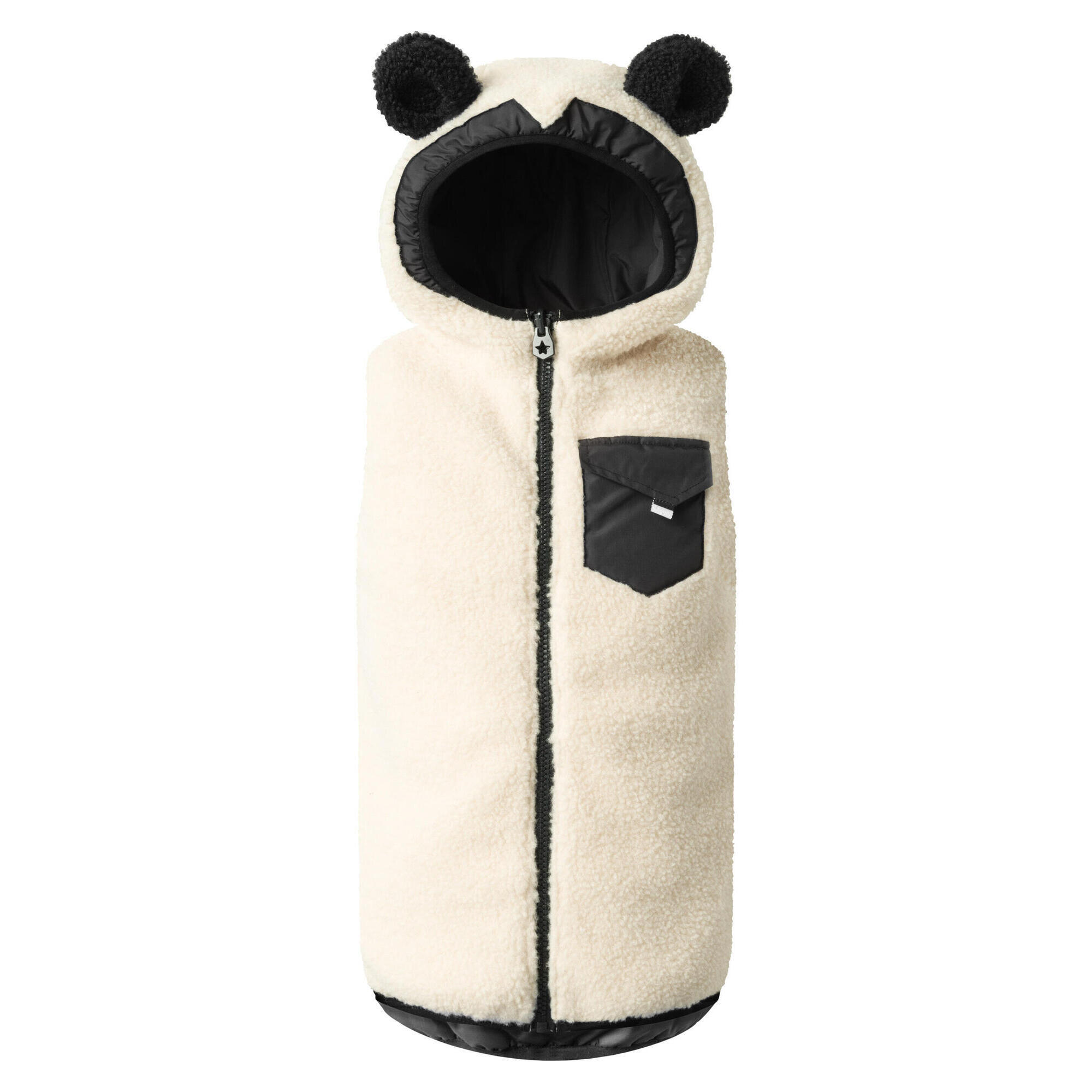 Colete de lã PANDO Panda branco respirável repelente de sujidade