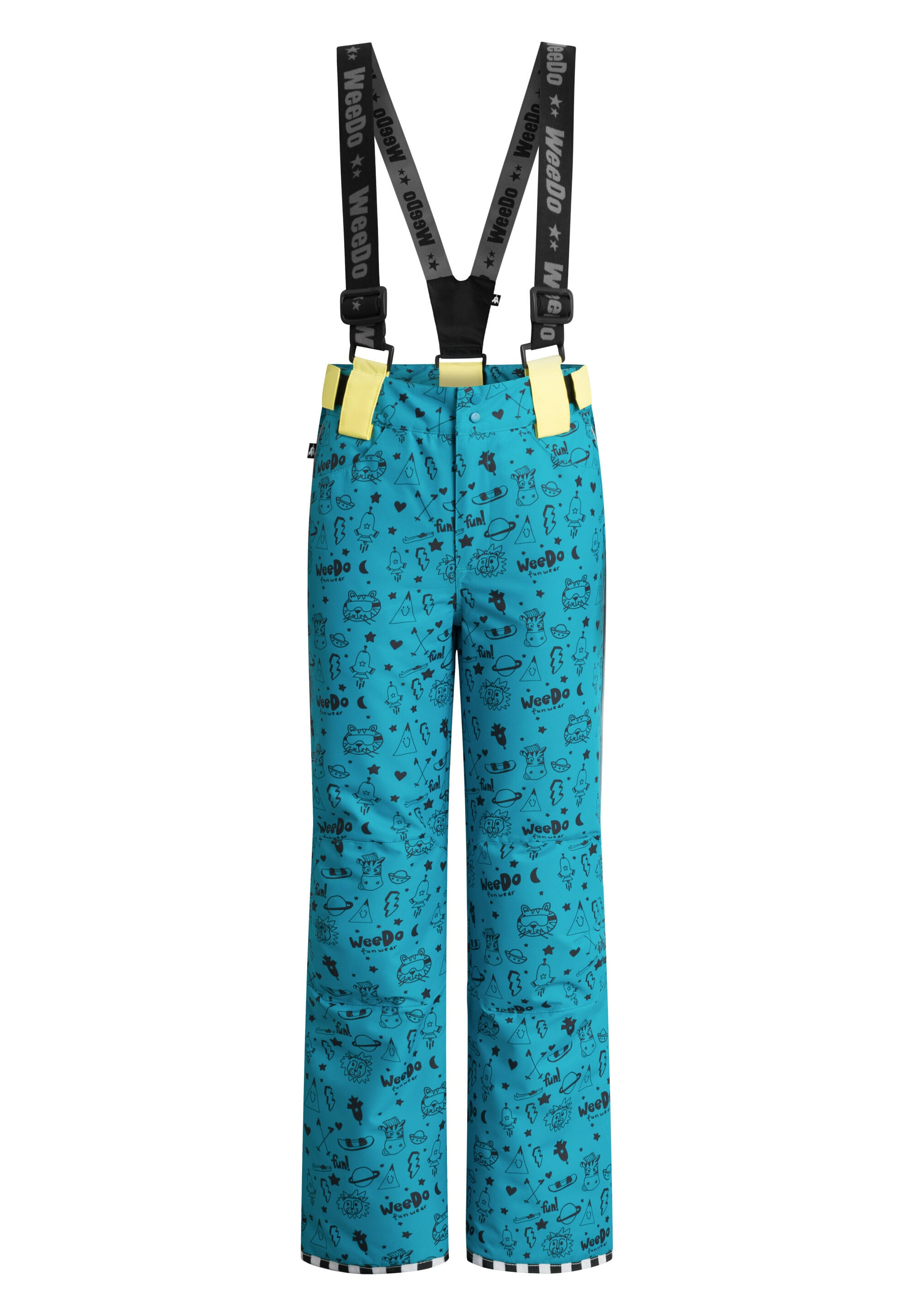 WEEDO FUNWEAR Sneeuwbroek COSMO UNIVERSE blauw verstelbare voetbreedte ademend