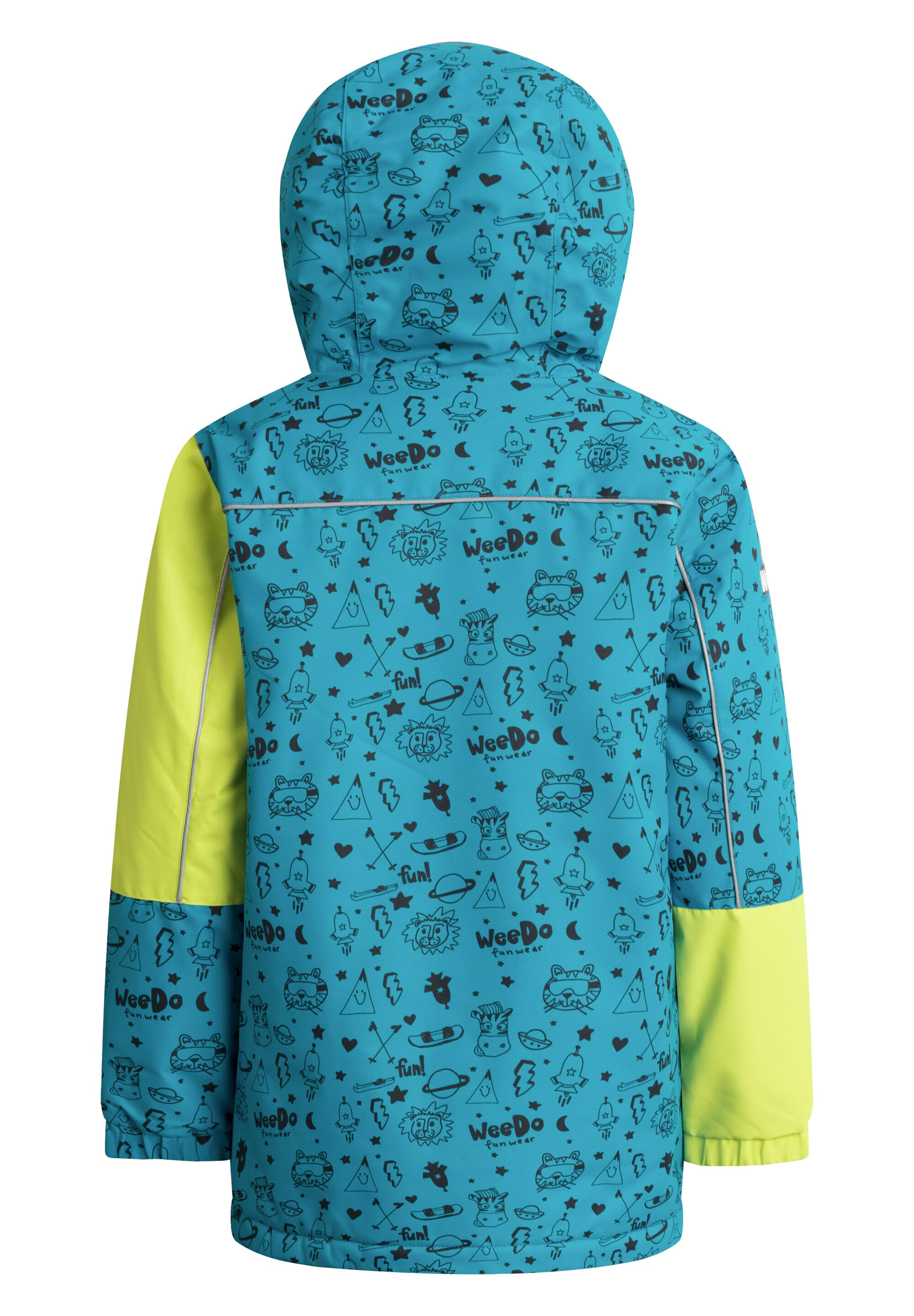 Winterjas COSMO UNIVERSE groenblauw ademend isoleren reflecterend opwarming 2/5