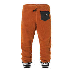 Pantalon en polaire Teddy FOXDO marron lisse réchauffement