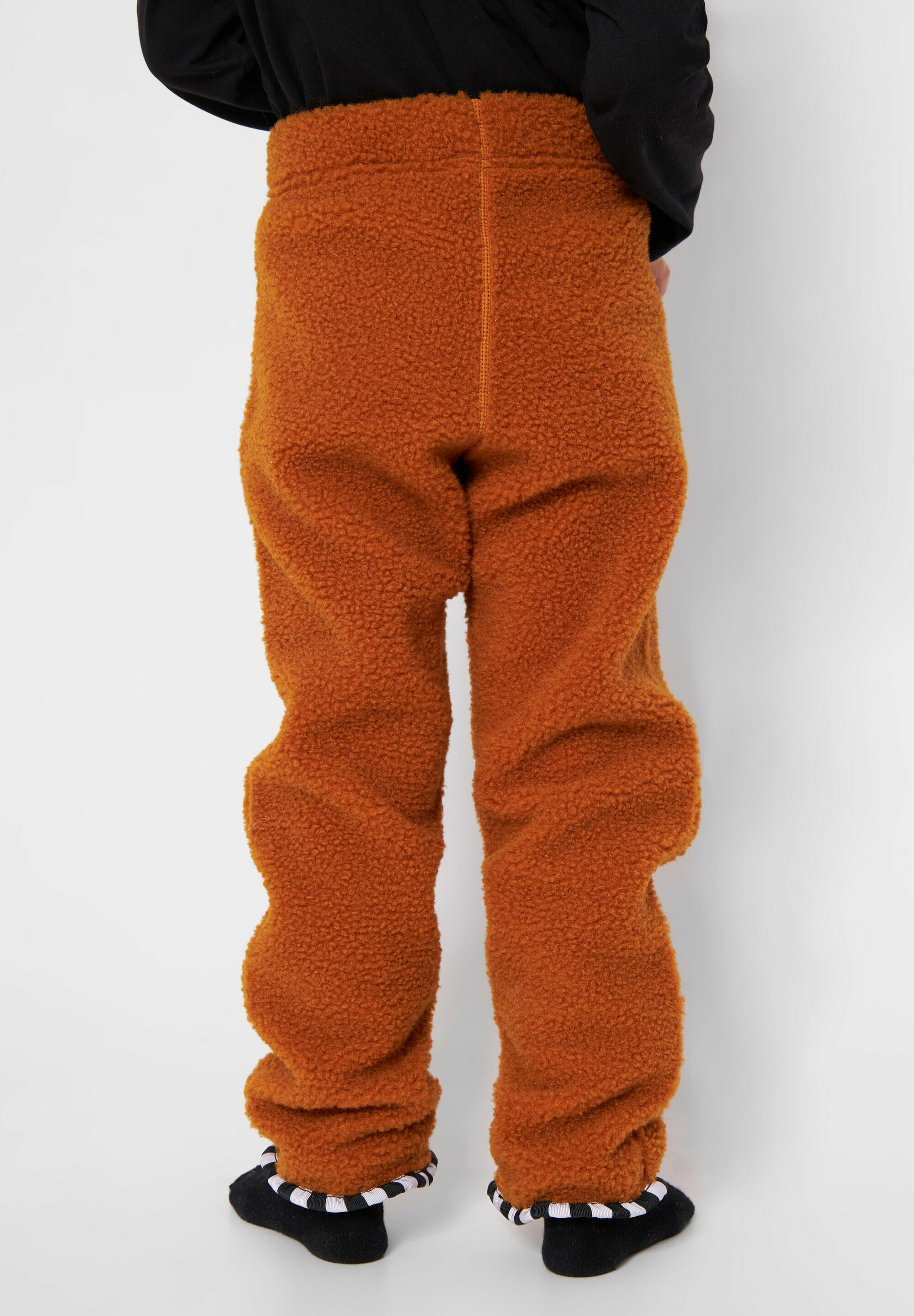 Pantalon en polaire Teddy FOXDO marron lisse réchauffement 5/5