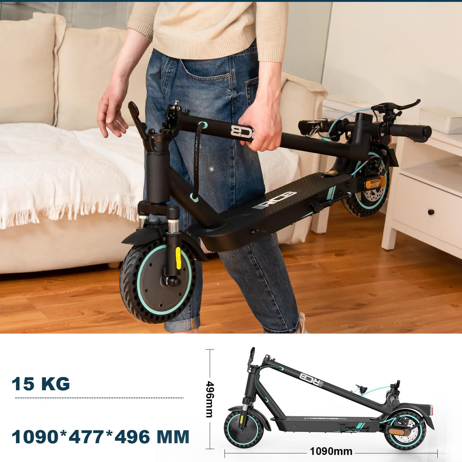 E-Scooter mit Straßenzulassung (ABE)RCB-EV85F 7/7