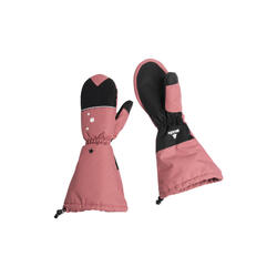 Moufles DEERDO rose pâle respirant réfléchissant imperméable