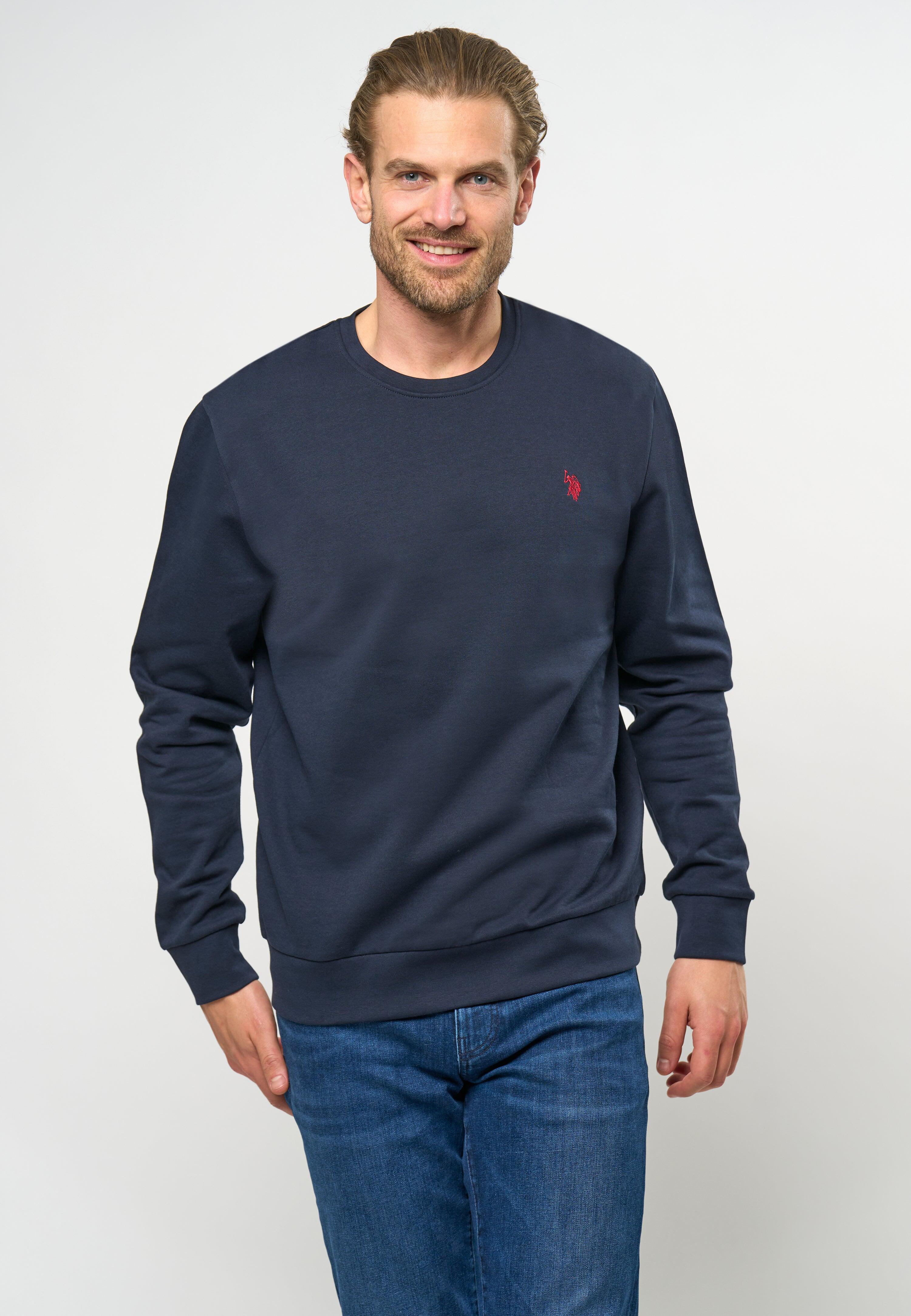 Sweatshirt U.S. POLO ASSN. Adler pour hommes en pur coton - Bleu foncé Grand 3/3