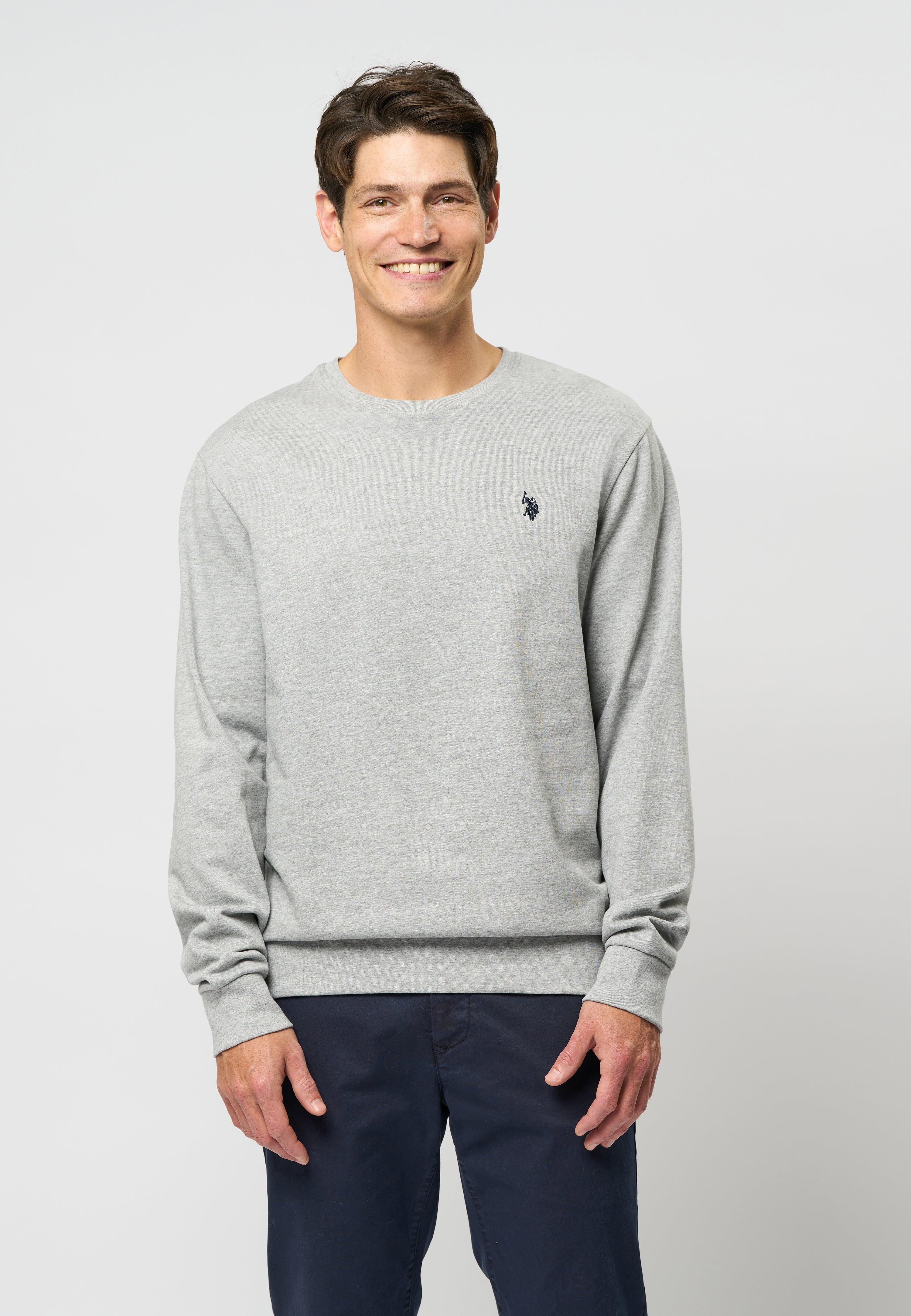 Sweatshirt U.S. POLO ASSN. Adler pour hommes en pur coton - Gris Moyen 3/3