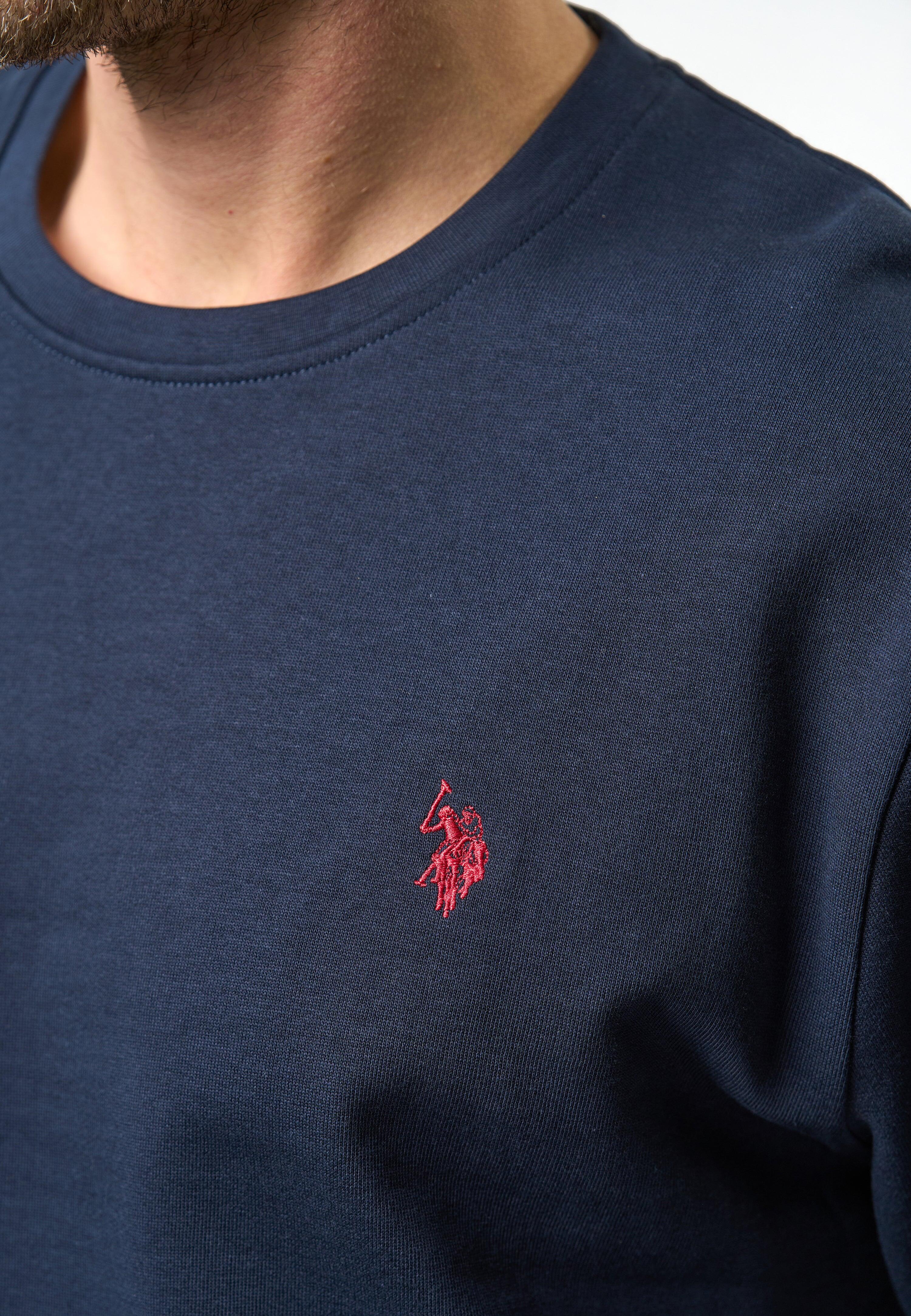 Sweatshirt U.S. POLO ASSN. Adler pour hommes en pur coton - Bleu foncé Grand 2/3