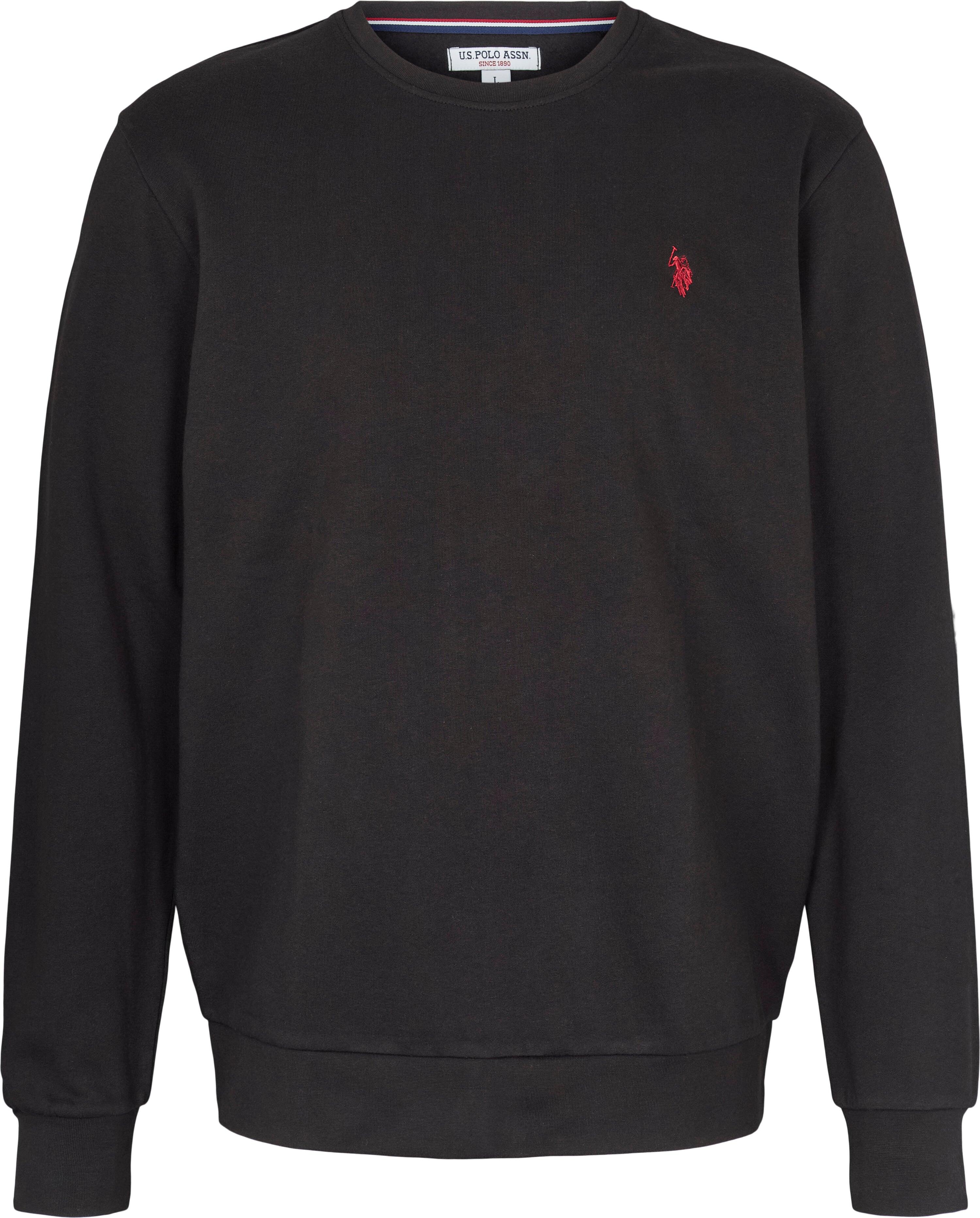 Sweatshirt U.S. POLO ASSN. Adler pour hommes en pur coton - Noir Grand 1/3