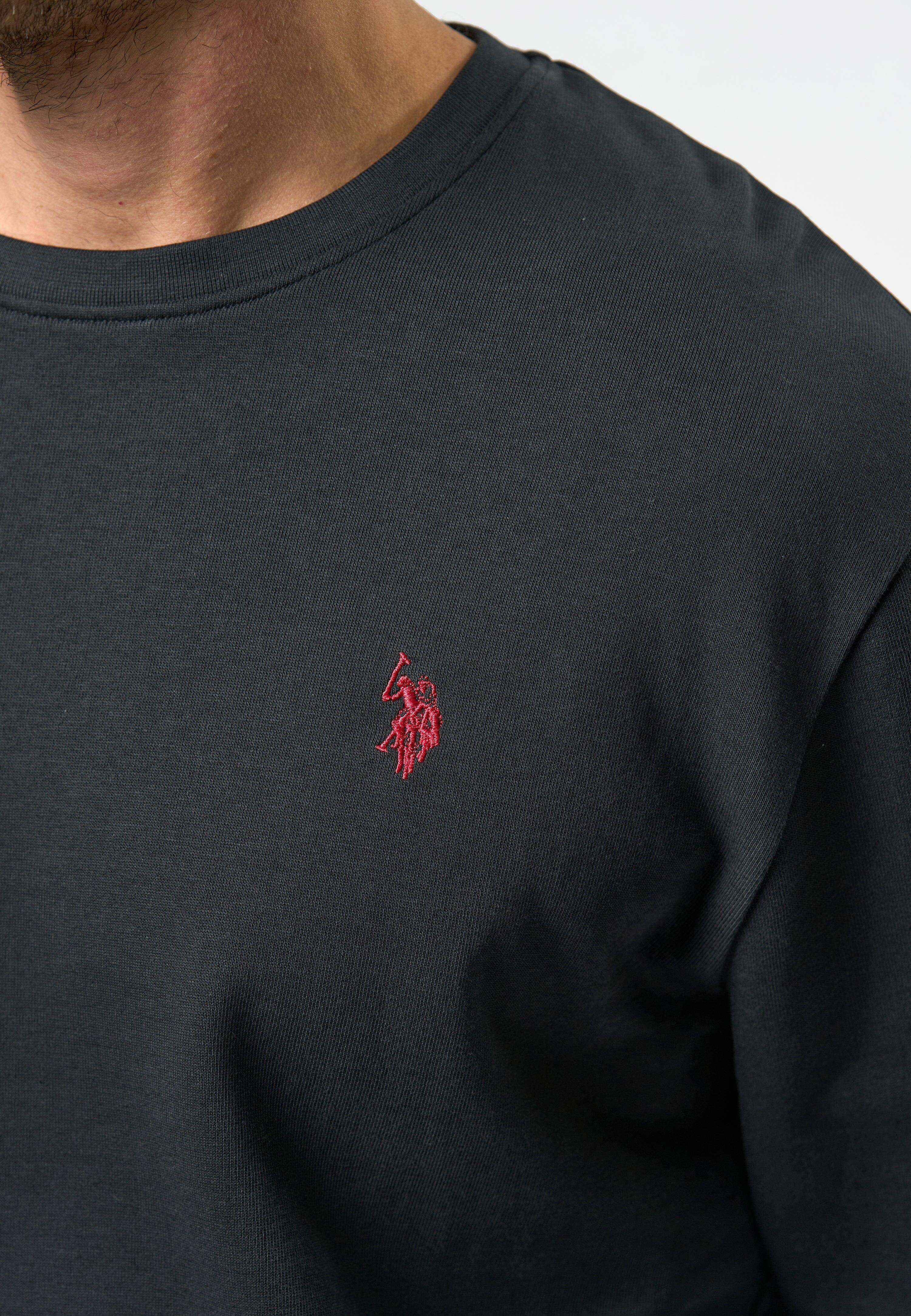 Sweatshirt U.S. POLO ASSN. Adler pour hommes en pur coton - Noir Grand 2/3