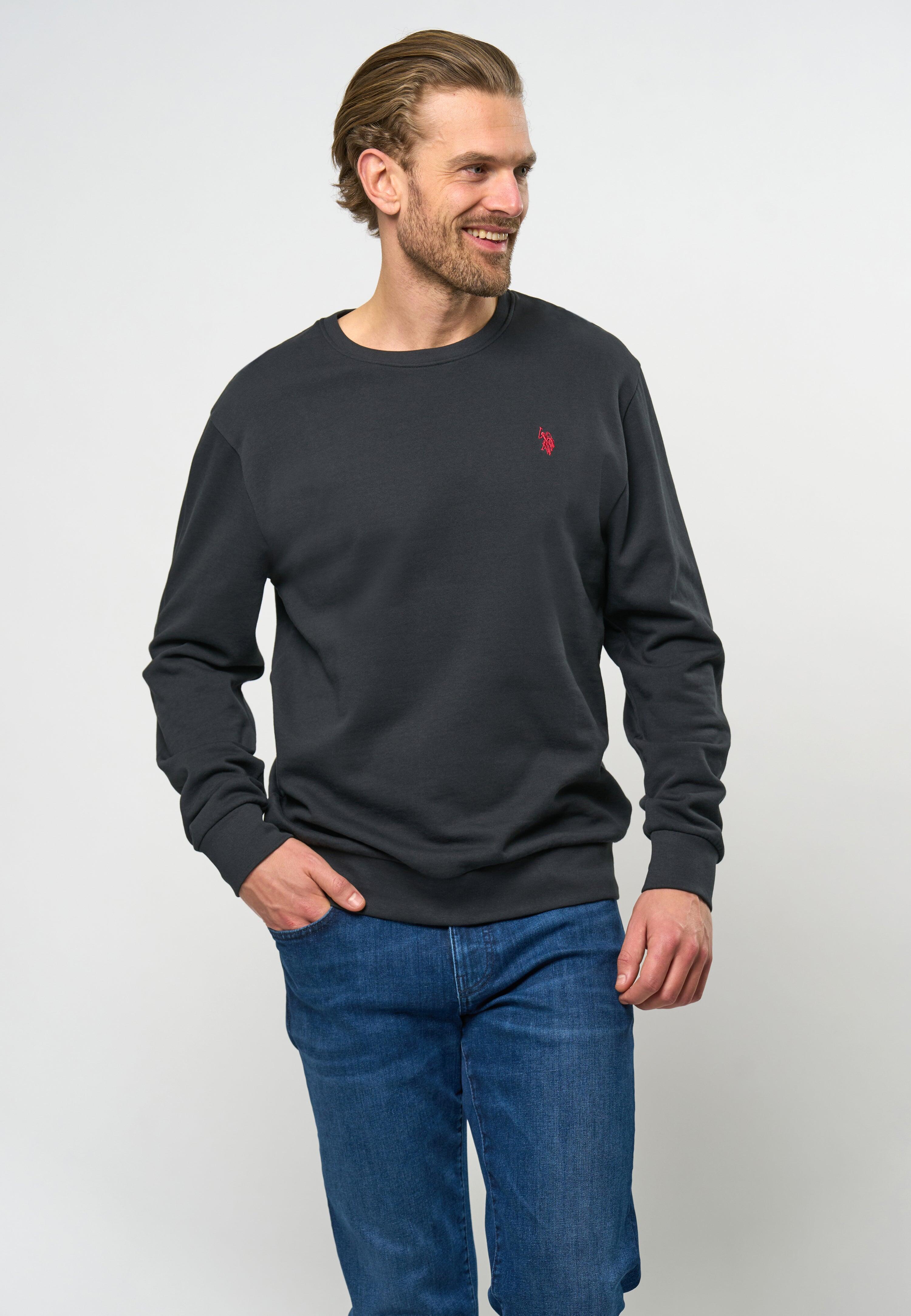 Sweatshirt U.S. POLO ASSN. Adler pour hommes en pur coton - Noir Grand 3/3