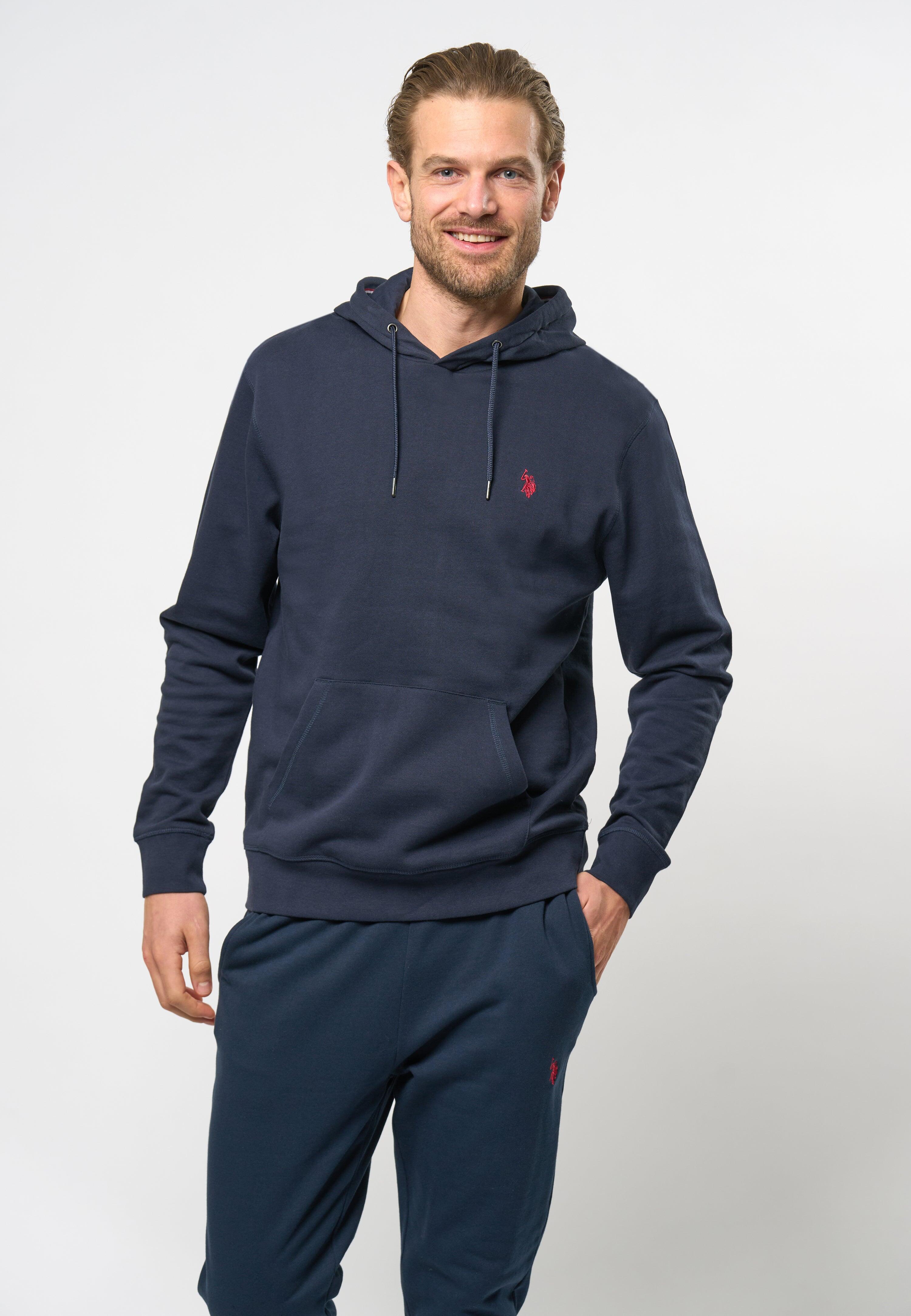 Sweatshirt U.S. POLO ASSN. Brayden pour hommes en pur coton - Bleu foncé Petit 3/3