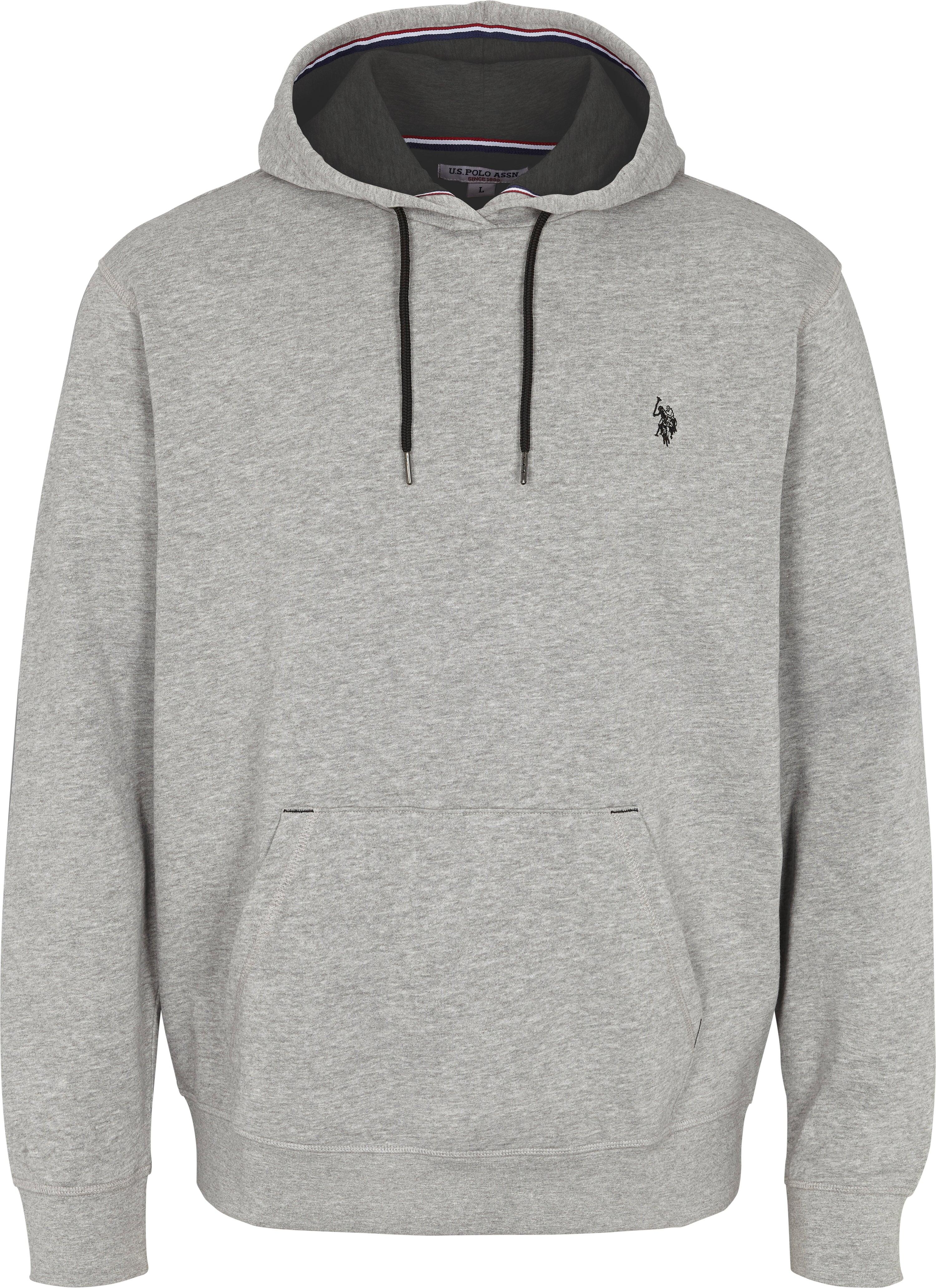 Sweatshirt U.S. POLO ASSN. Brayden pour hommes en pur coton - Gris Grand 1/3