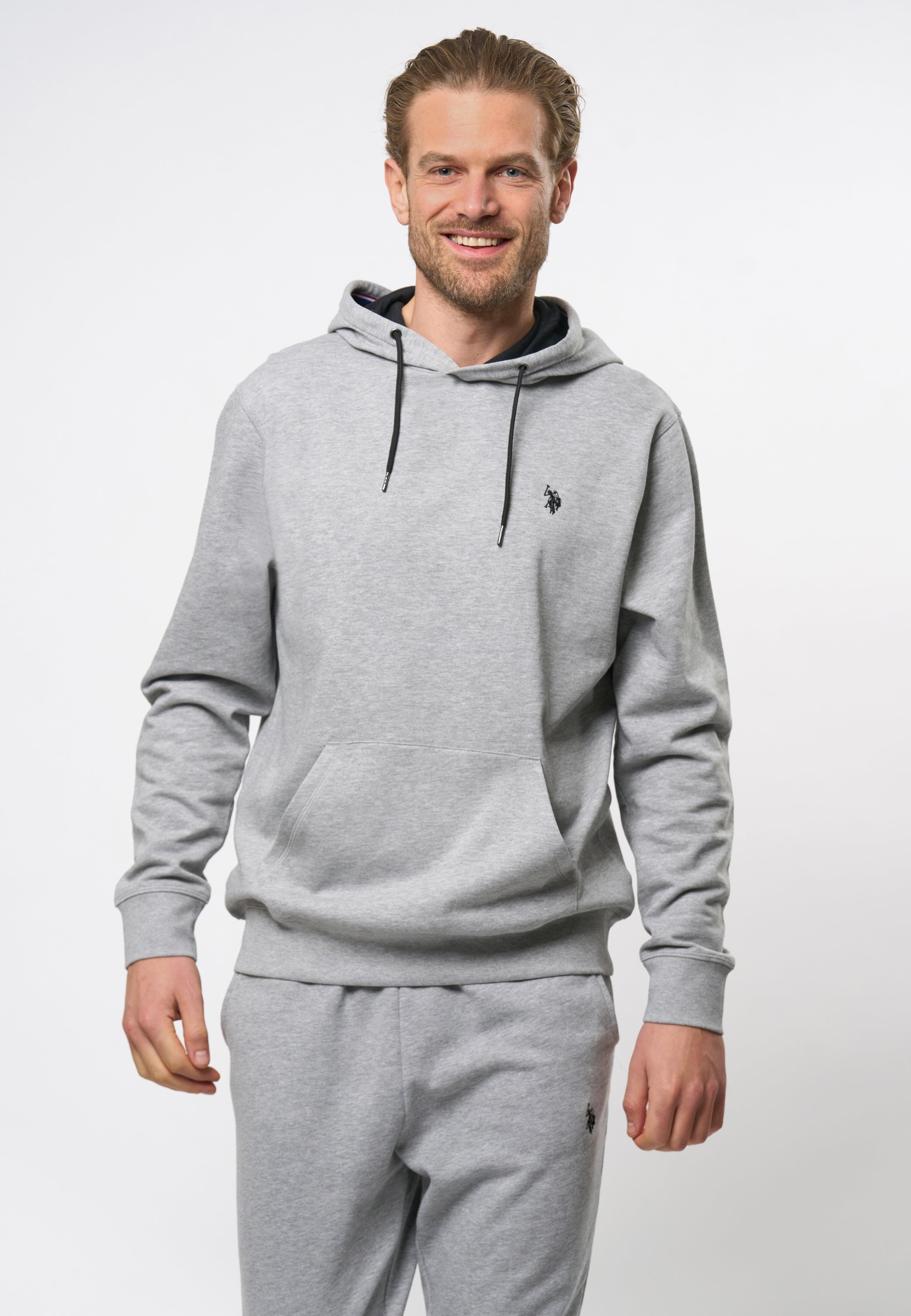 Sweatshirt U.S. POLO ASSN. Brayden pour hommes en pur coton - Gris Moyen 3/3
