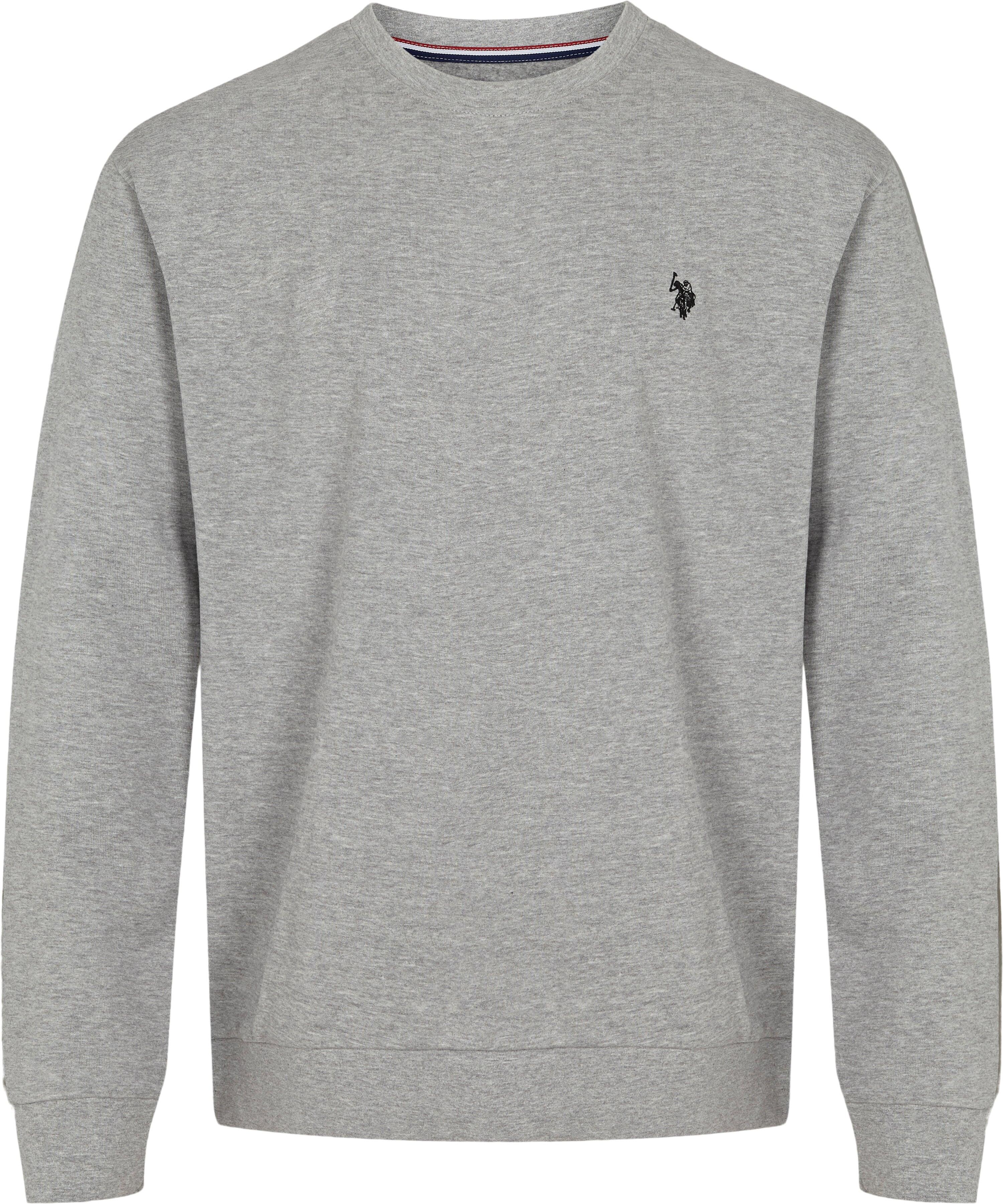 Sweatshirt U.S. POLO ASSN. Adler pour hommes en pur coton - Gris Moyen 1/3