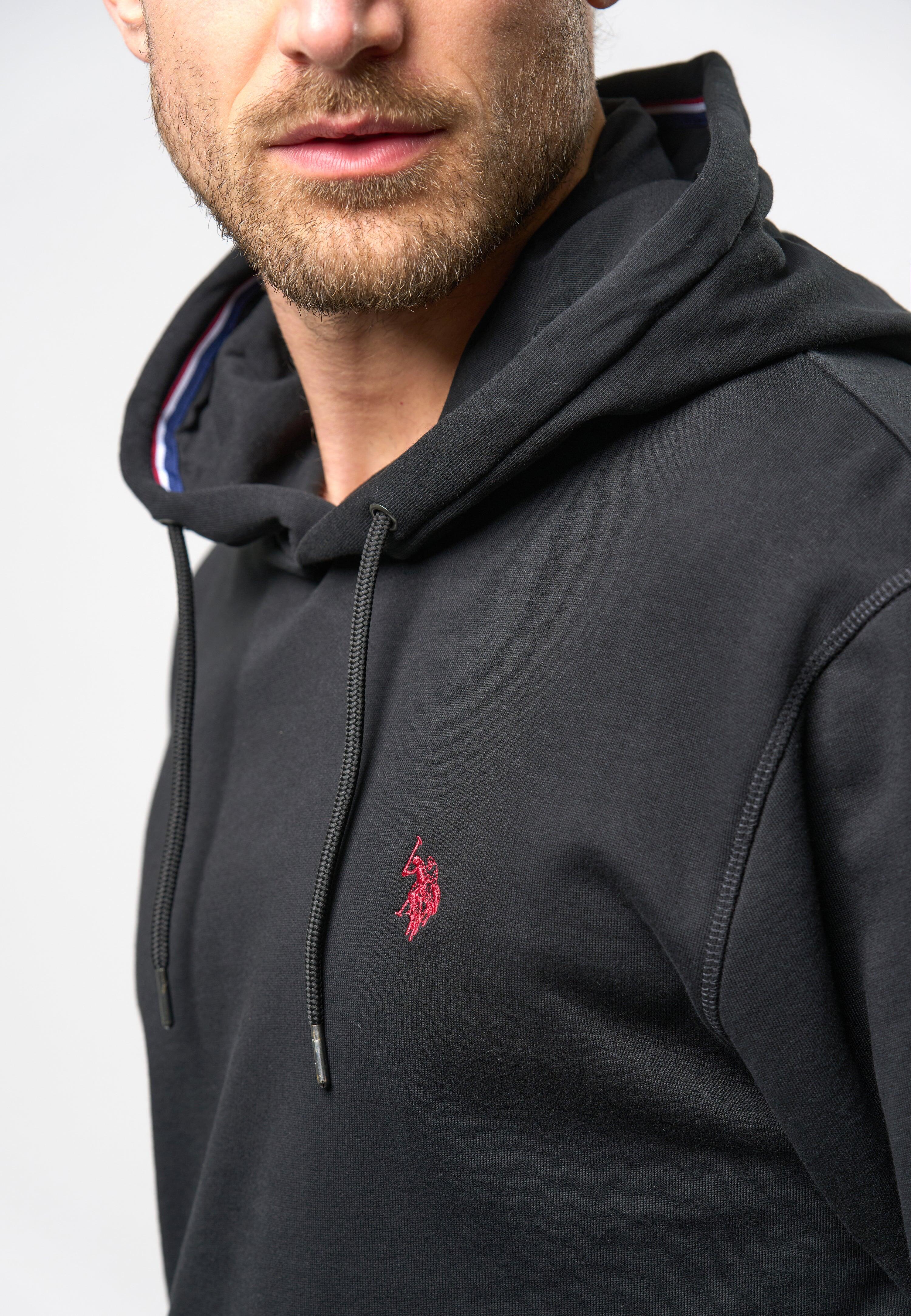 Sweatshirt U.S. POLO ASSN. Brayden pour hommes en pur coton - Noir Moyen 2/3