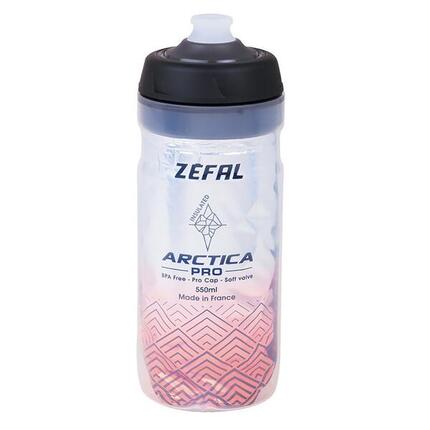 Zefal Trinkflasche Arctica Pro 55 550ml, silber/rot