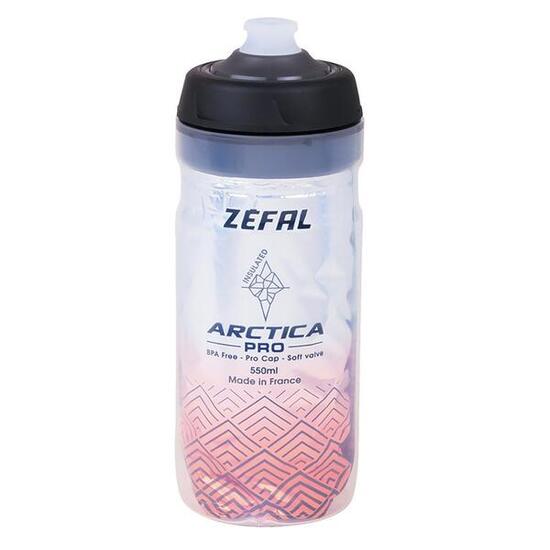Zefal Trinkflasche Arctica Pro 55 550ml, silber/rot
