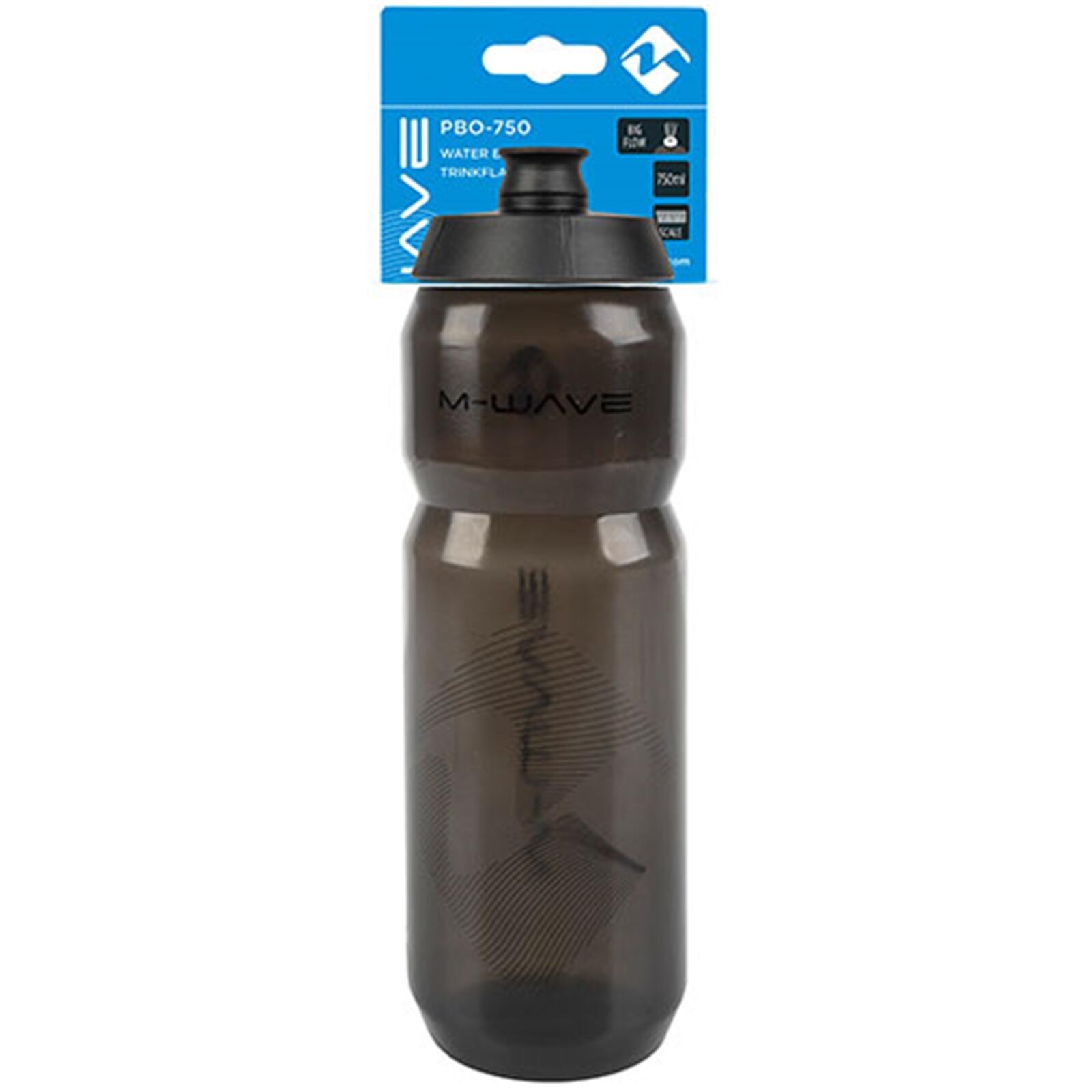 MESSINGSCHLAGER M-Wave bidon 750cc doorzichtig zwart