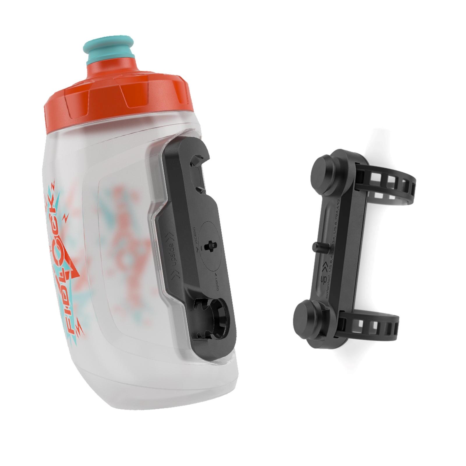 FIDLOCK TWIST bottle 450 Clear/Orange + uni base