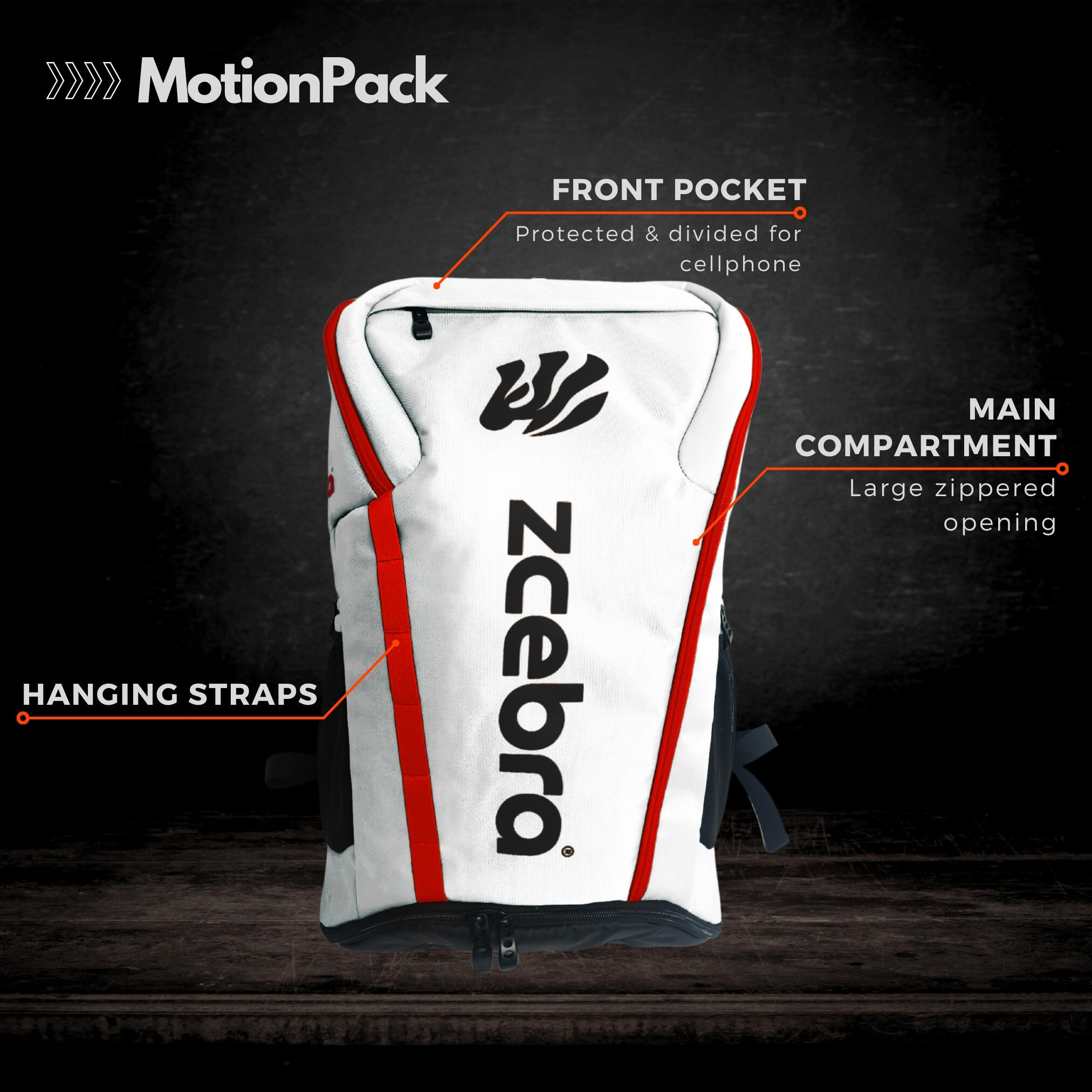 Mochila de Deporte Pickleball Tenis Padel Zcebra MotionPack 50l 2/7