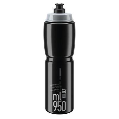 Elite Trinkflasche Jet 950ml. schwarz/grau. Polyethylen