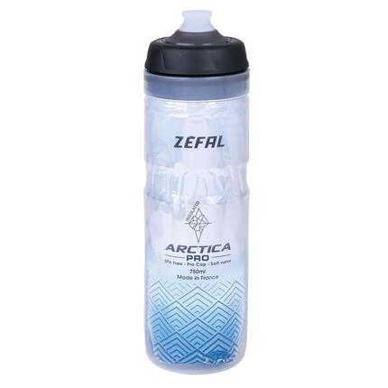 Zefal Trinkflasche Arctica Pro 75 750m, silber/blau, Höhe 259mm