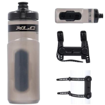 XLC Fidlock Fahrradtrinkflasche & Magnethalterung WB-K07, Uni Base, 600 ml