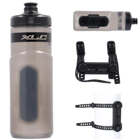 XLC Fidlock Fahrradtrinkflasche & Magnethalterung WB-K07, Uni Base, 600 ml