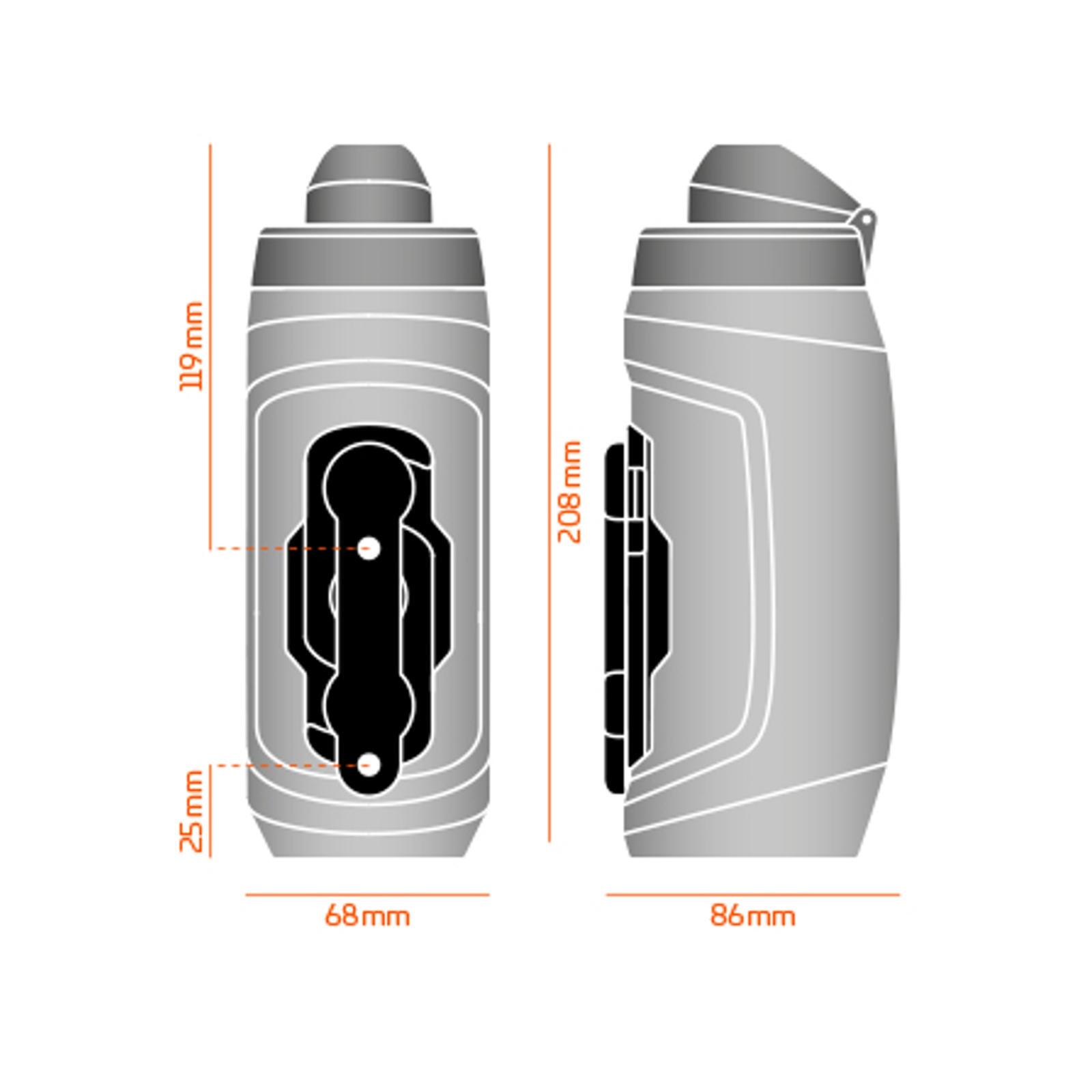 TWIST Bottle 590 + Bike Base Set - transparant zwart 3/7