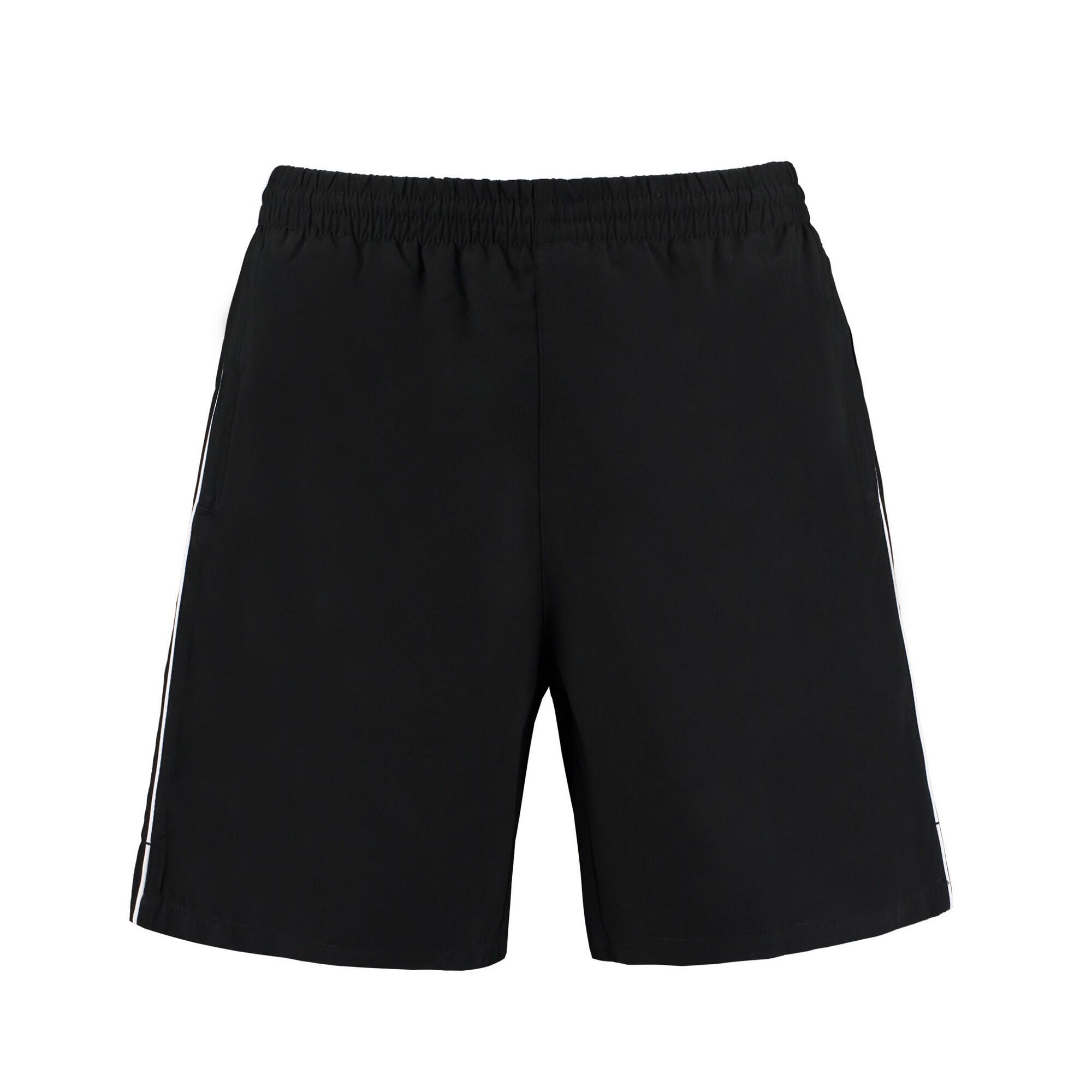 Mens Track Shorts (Black/White) 2/3