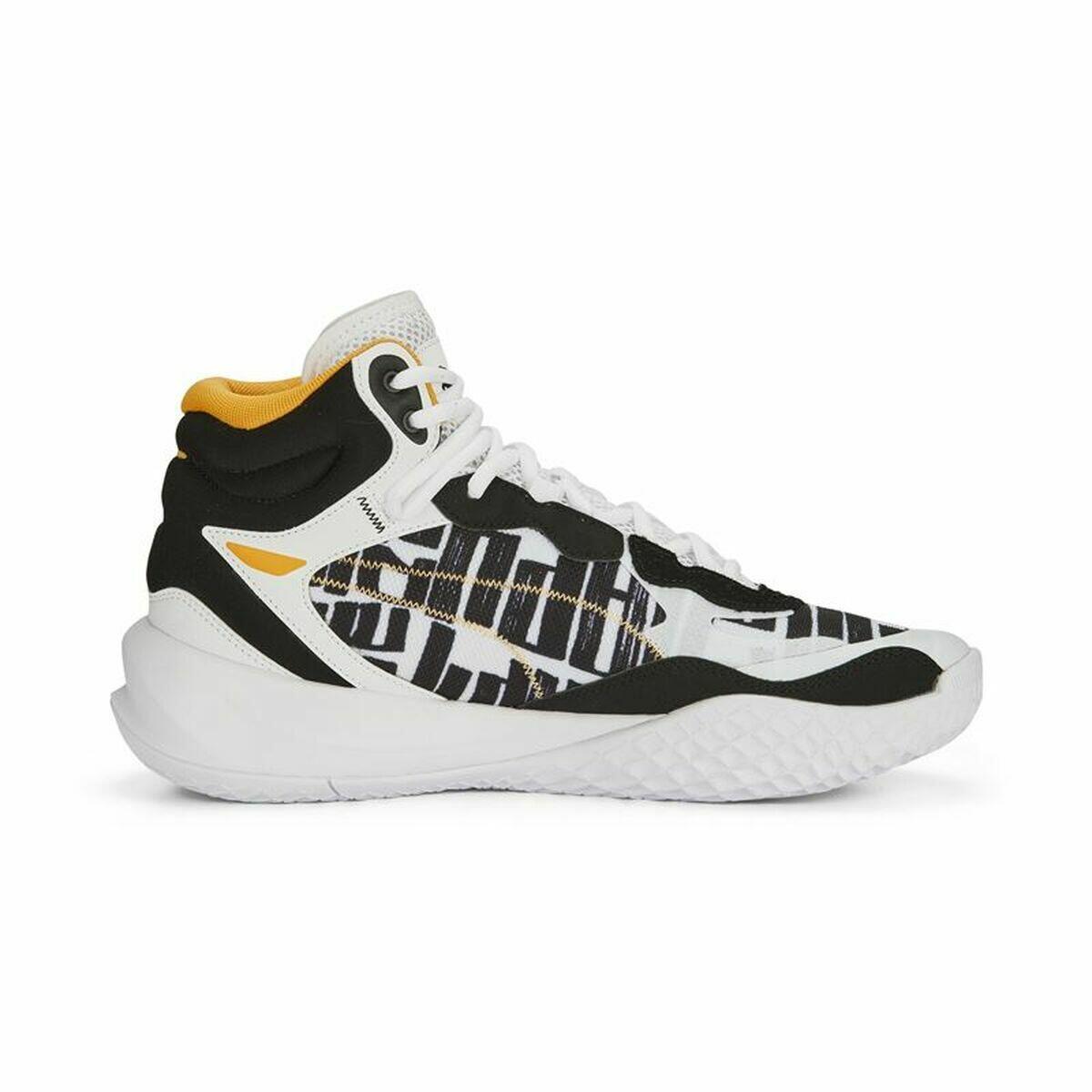Zapatillas de Baloncesto para Adultos Puma Playmaker Pro Mid Blanco 2/7