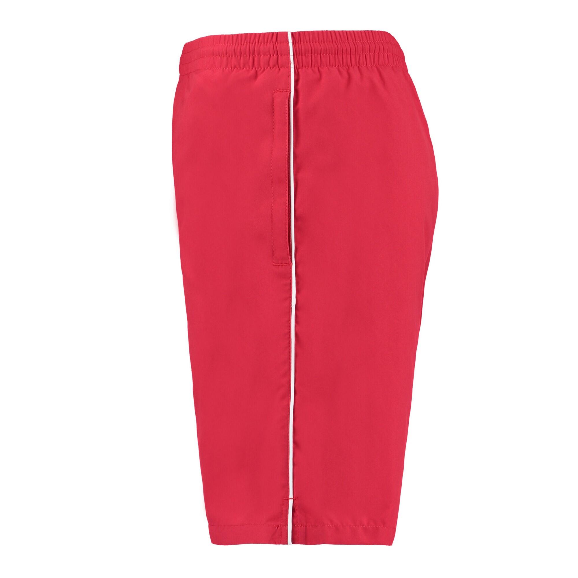Mens Track Shorts (Red/White) 3/3