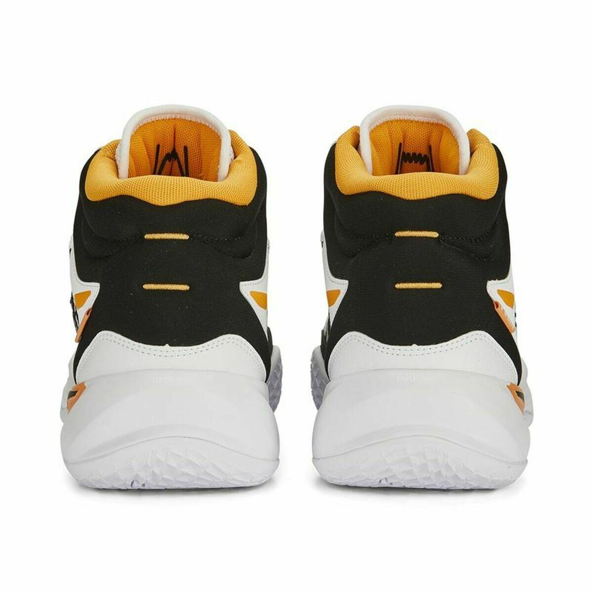 Zapatillas de Baloncesto para Adultos Puma Playmaker Pro Mid Blanco 4/7