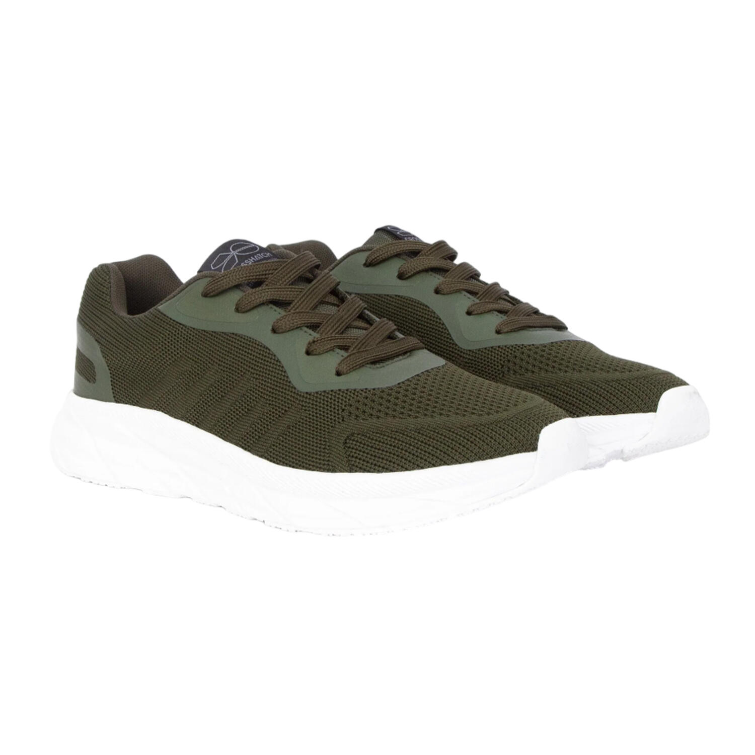 olive green / white