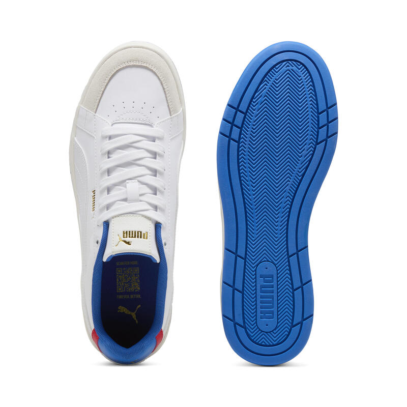Sneakers Court Classico Unisexe PUMA Warm White Team Royal Blue
