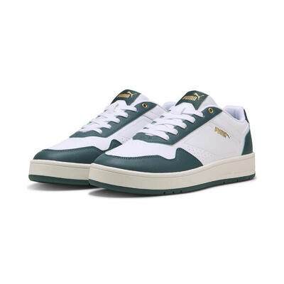 Court classic sneakers puma white vine gold green